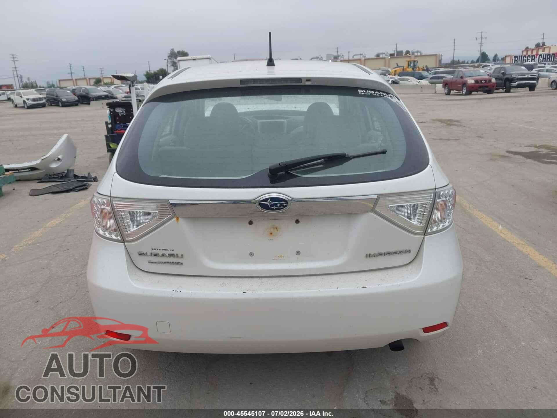 SUBARU IMPREZA 2010 - JF1GH6A68AG810794