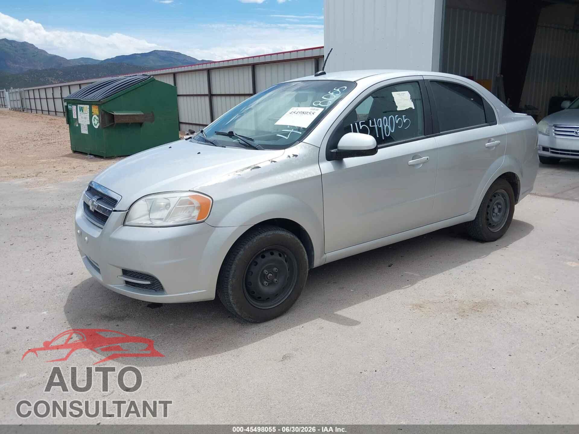 CHEVROLET AVEO 2011 - KL1TD5DE7BB137018