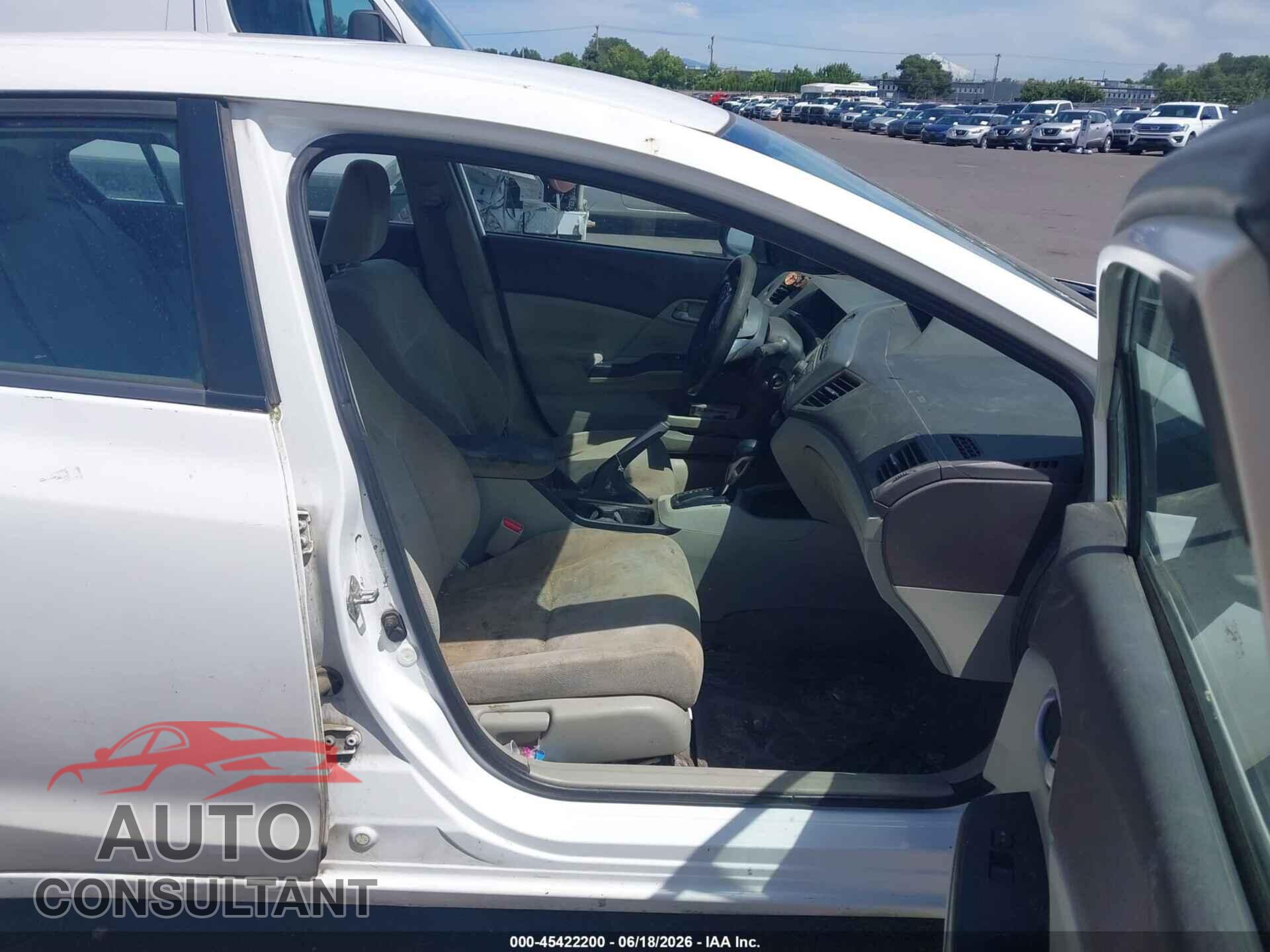 HONDA CIVIC 2012 - 19XFB2F5XCE330775