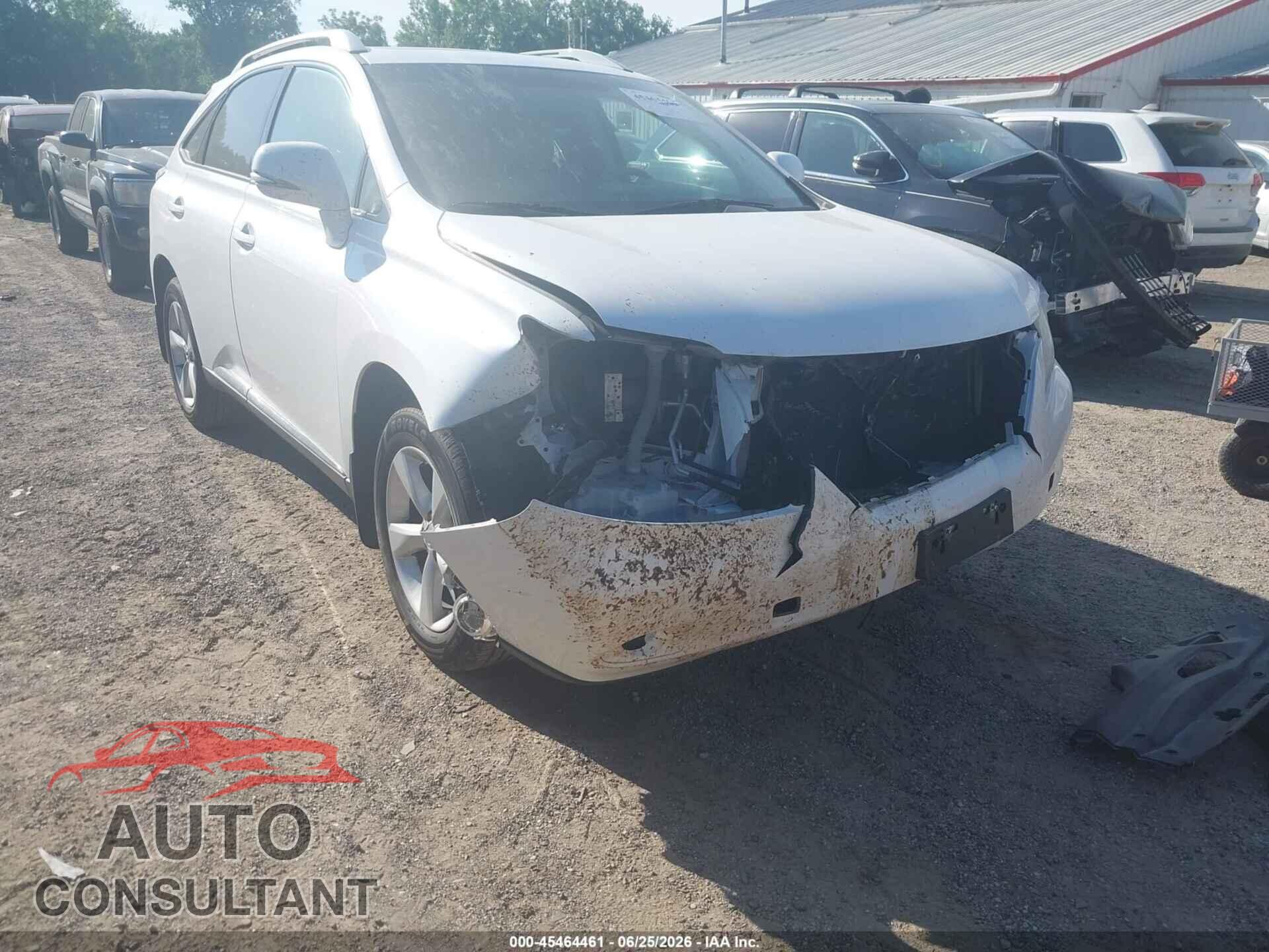 LEXUS RX 350 2012 - 2T2BK1BA7CC139692