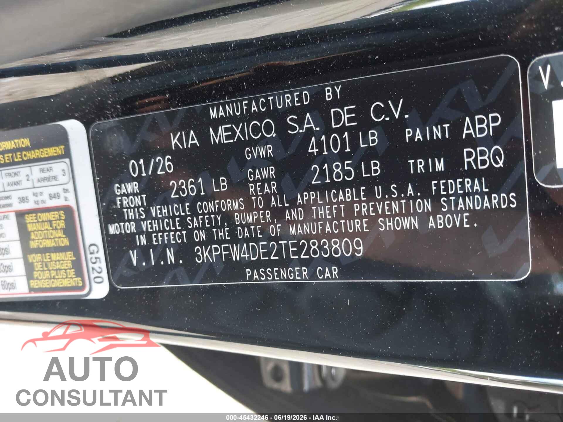 KIA K4 2026 - 3KPFW4DE2TE283809