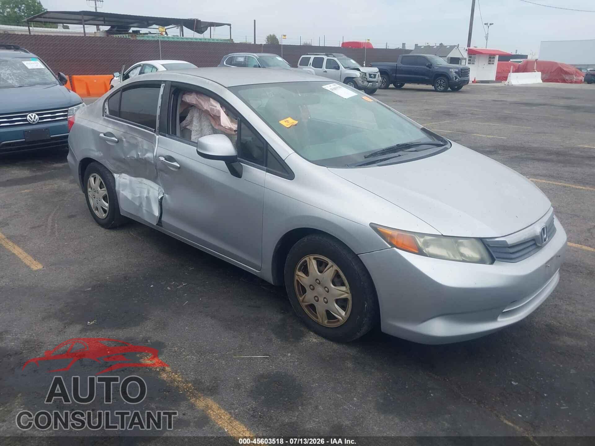 HONDA CIVIC 2012 - 2HGFB2F54CH304730
