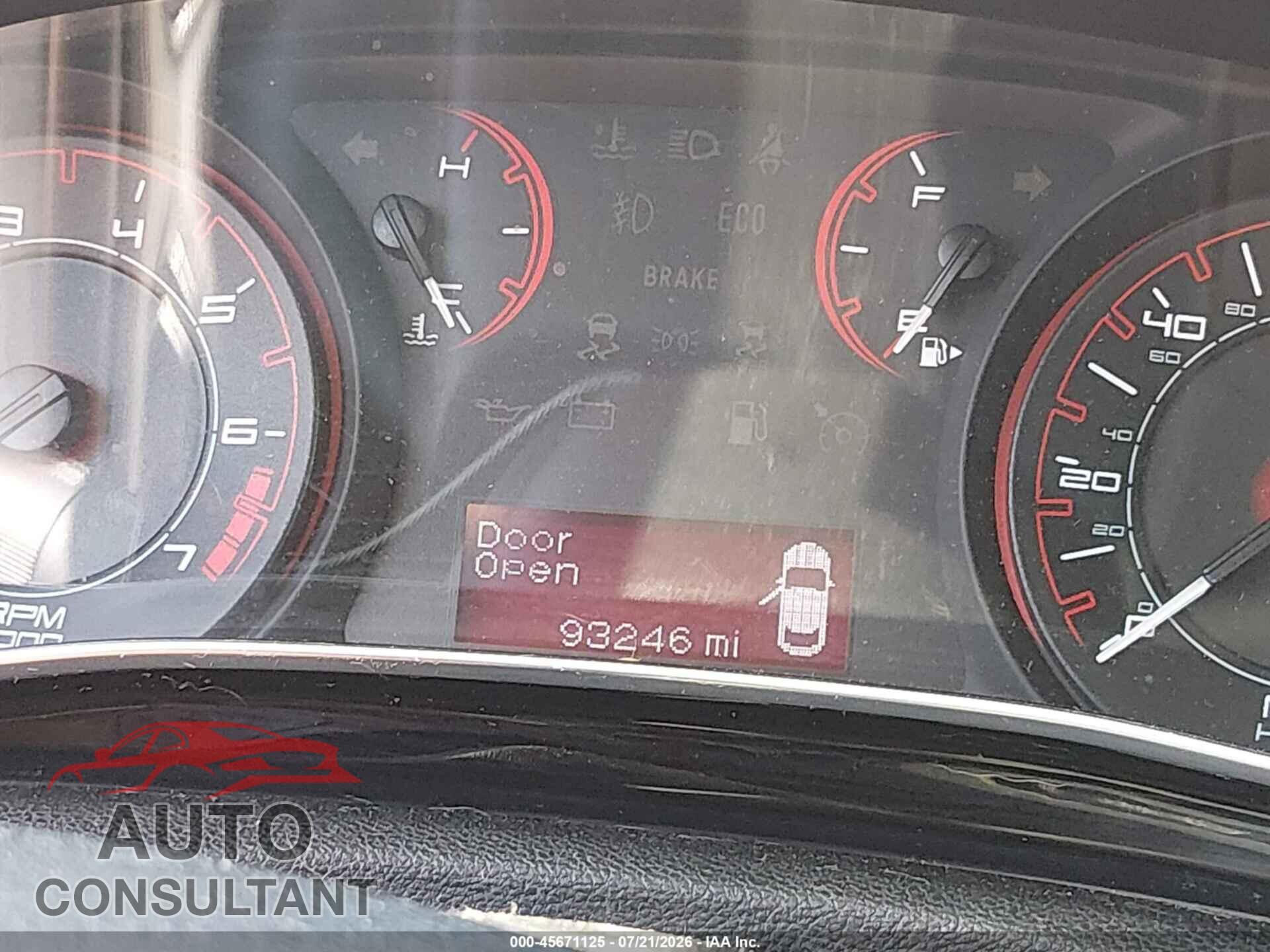 DODGE DART 2013 - 1C3CDFBA2DD300362