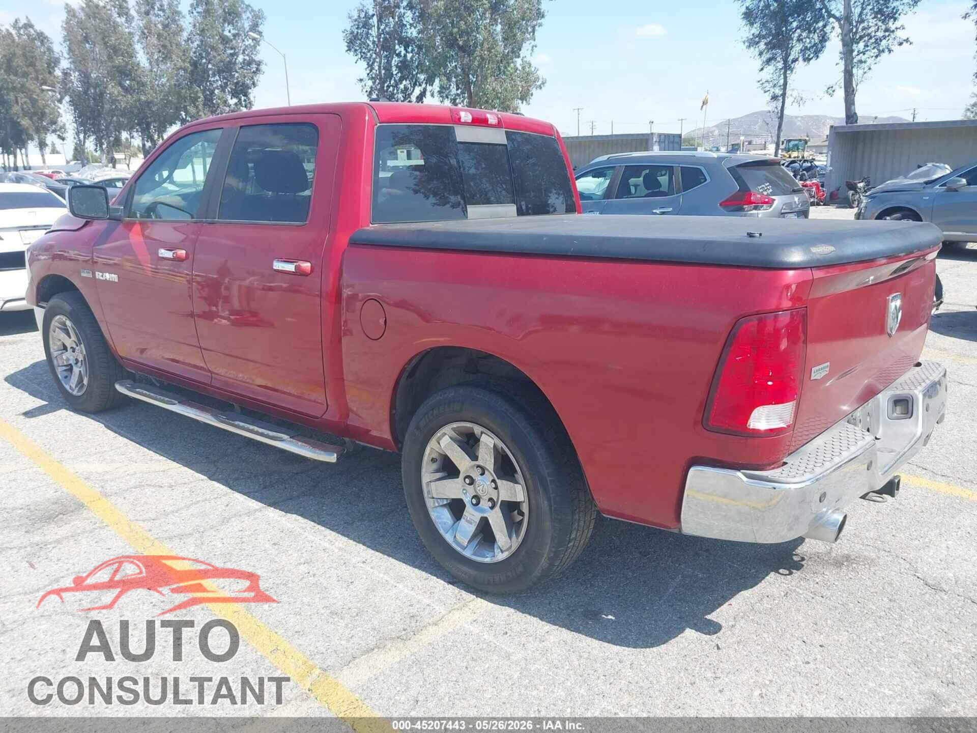 DODGE RAM 1500 2009 - 1D3HB13T29S748413