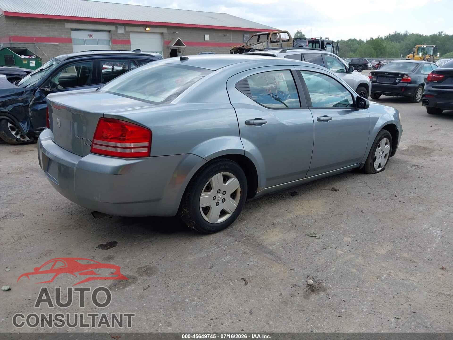 DODGE AVENGER 2010 - 1B3CC4FB5AN179565