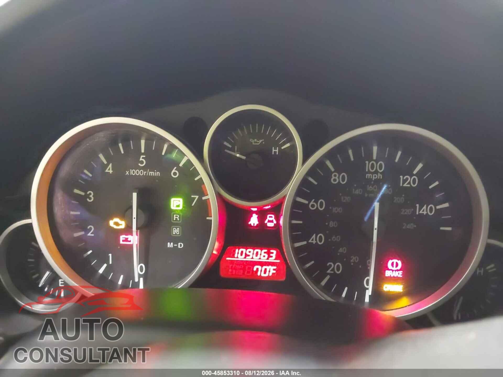 MAZDA MX-5 MIATA 2010 - JM1NC2FF8A0208729