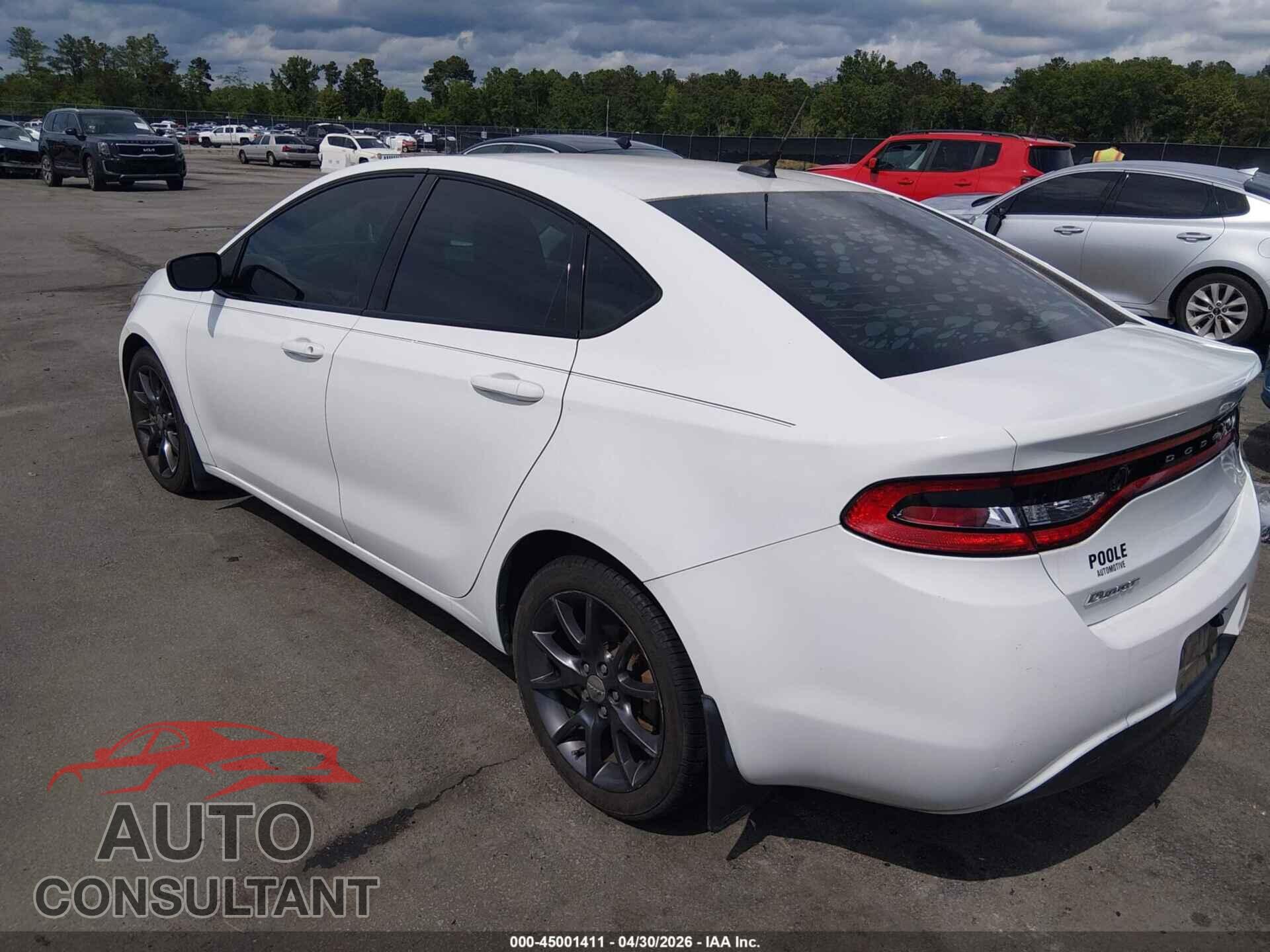 DODGE DART 2016 - 1C3CDFAA6GD555697