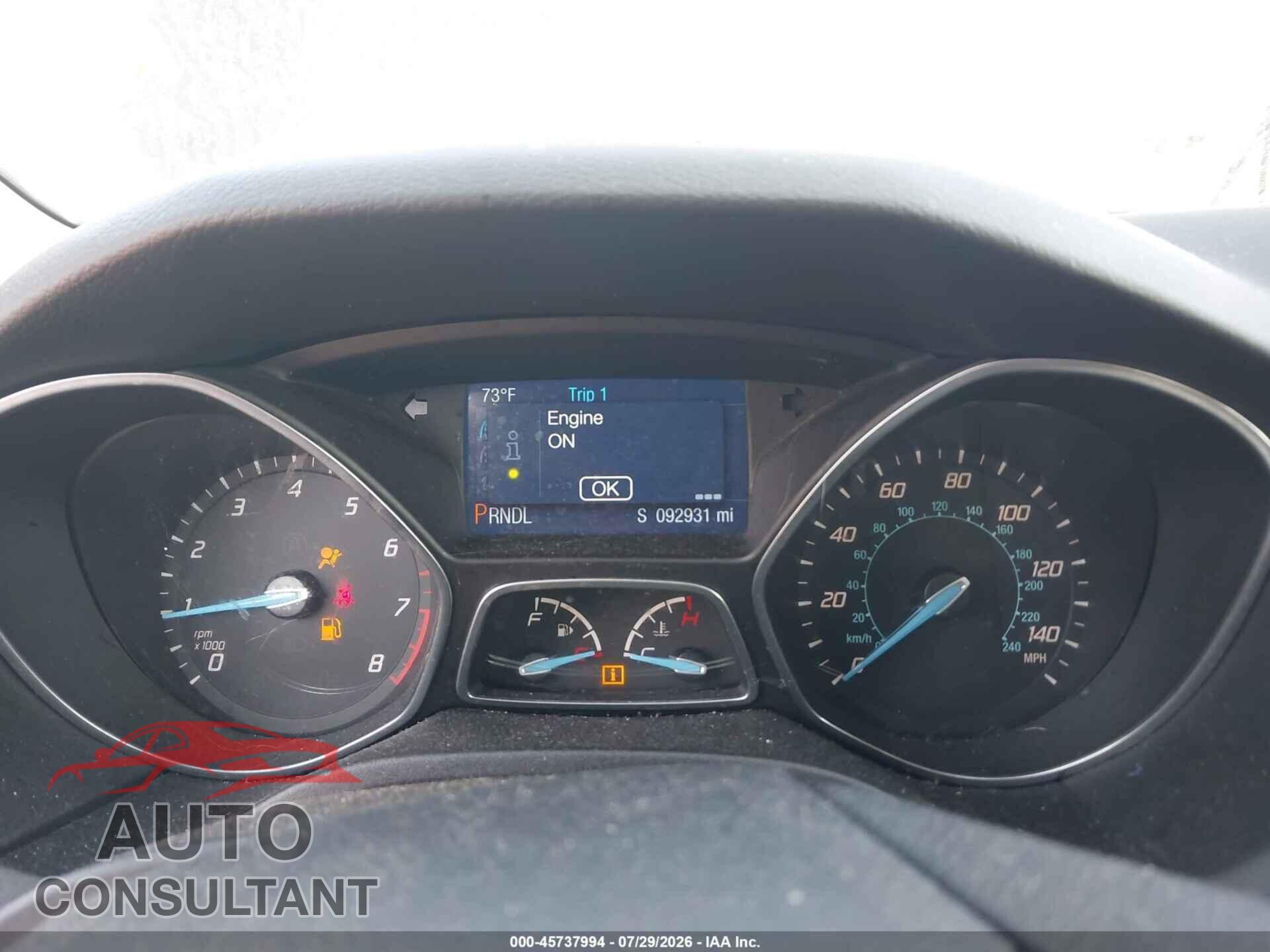 FORD FOCUS 2014 - 1FADP3F2XEL411053