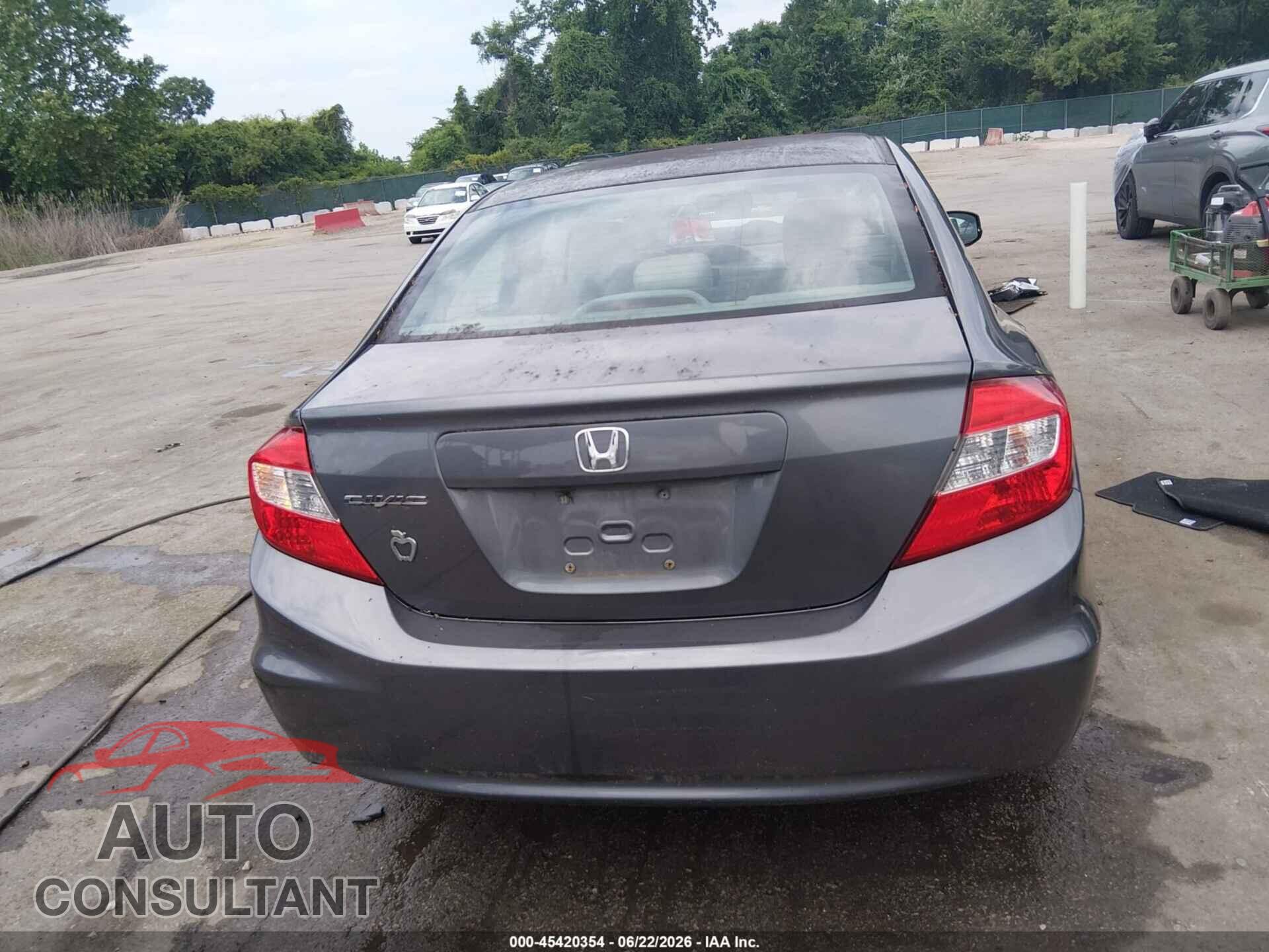 HONDA CIVIC 2012 - 19XFB2F55CE387658