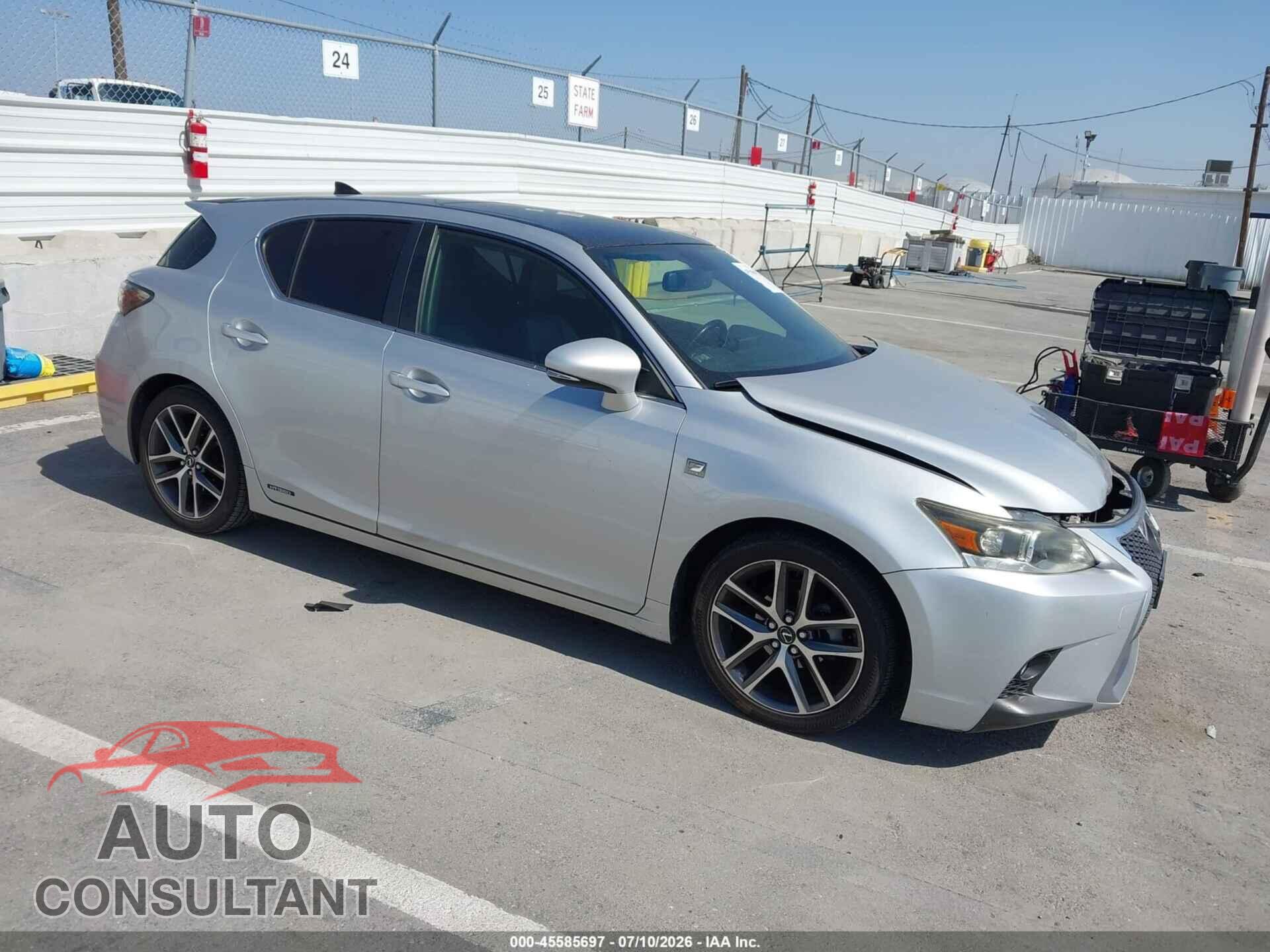 LEXUS CT 200H 2014 - JTHKD5BH4E2183779
