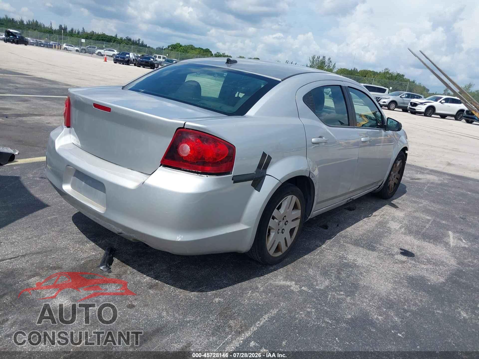 DODGE AVENGER 2013 - 1C3CDZAB9DN756509