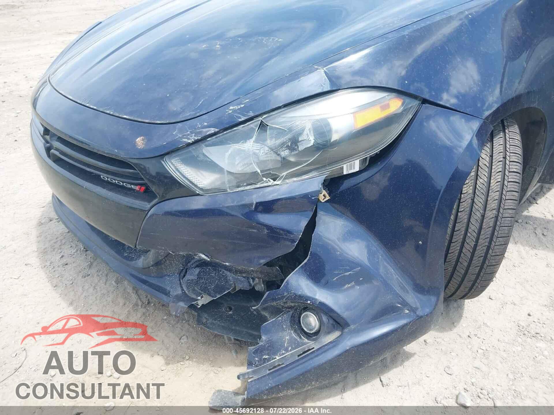 DODGE DART 2014 - 1C3CDFBB2ED825500