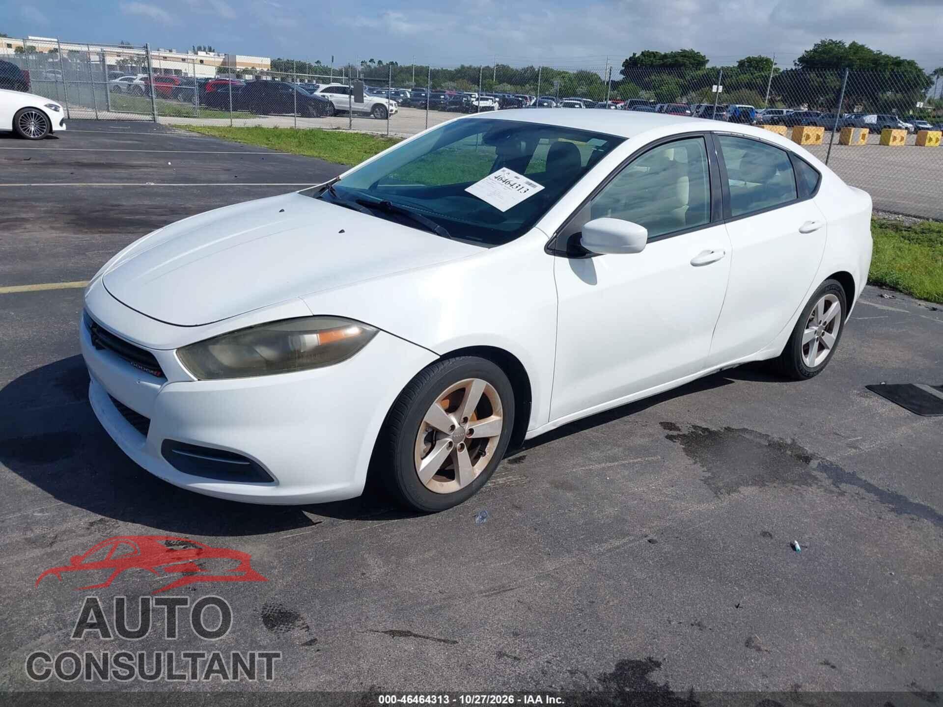 DODGE DART 2015 - 1C3CDFBB6FD211678