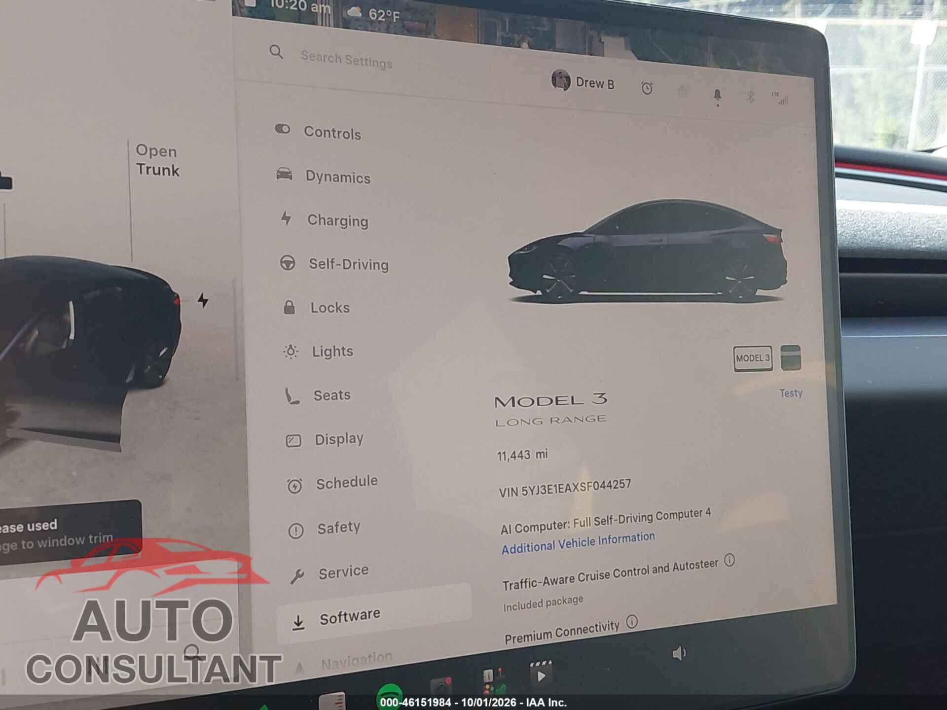TESLA MODEL 3 2025 - 5YJ3E1EAXSF044257