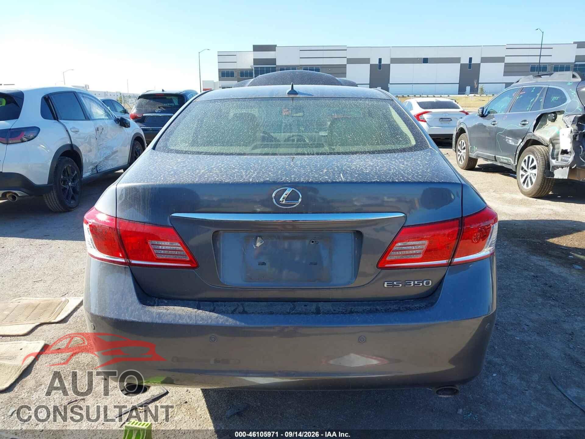 LEXUS ES 2012 - JTHBK1EG2C2492701