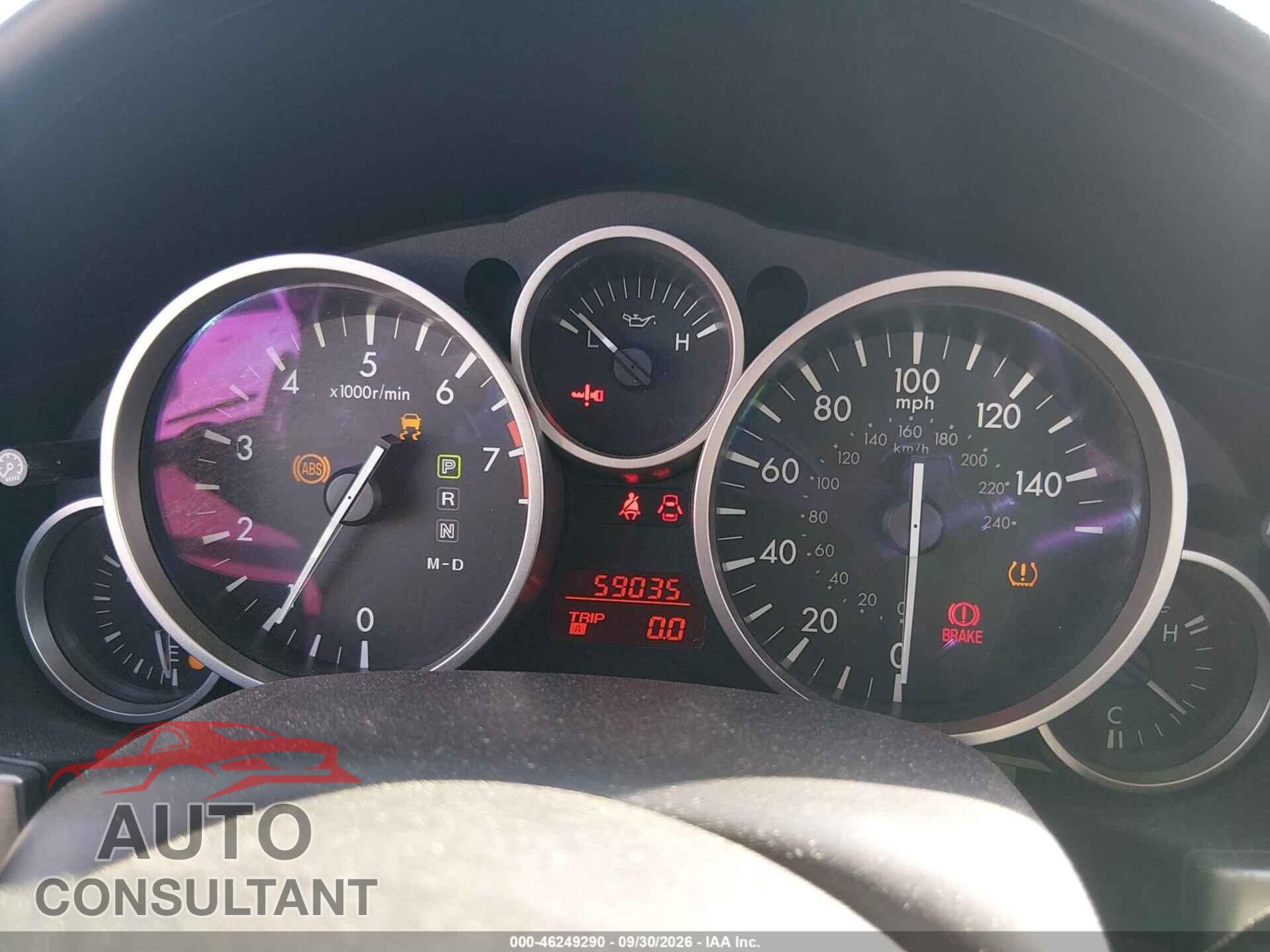 MAZDA MX-5 MIATA 2010 - JM1NC2FF8A0206009