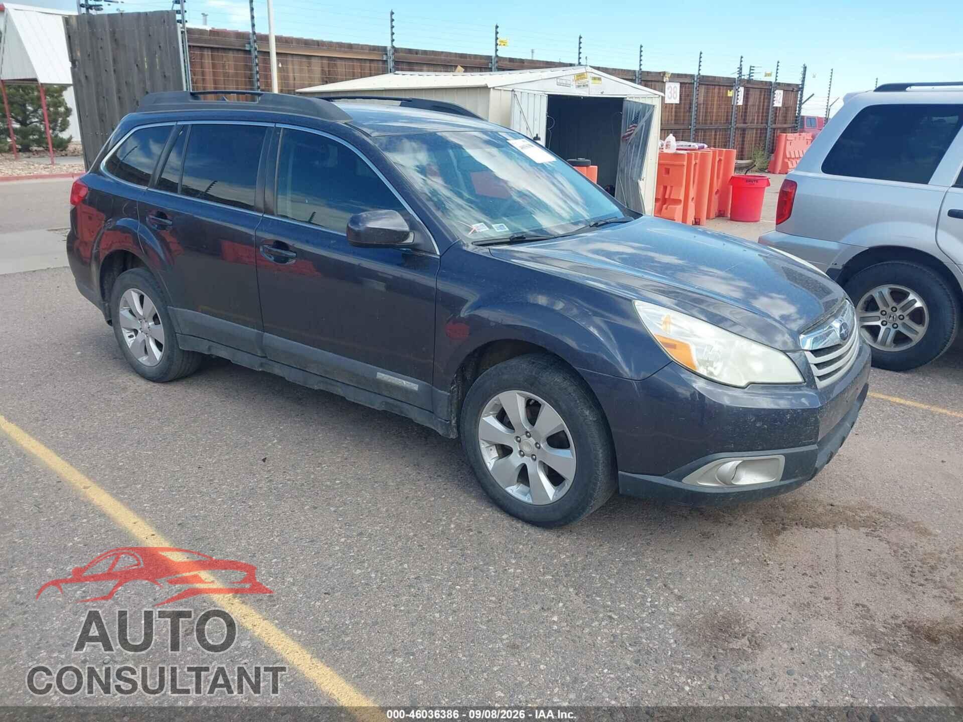 SUBARU OUTBACK 2011 - 4S4BRBFC5B3311075