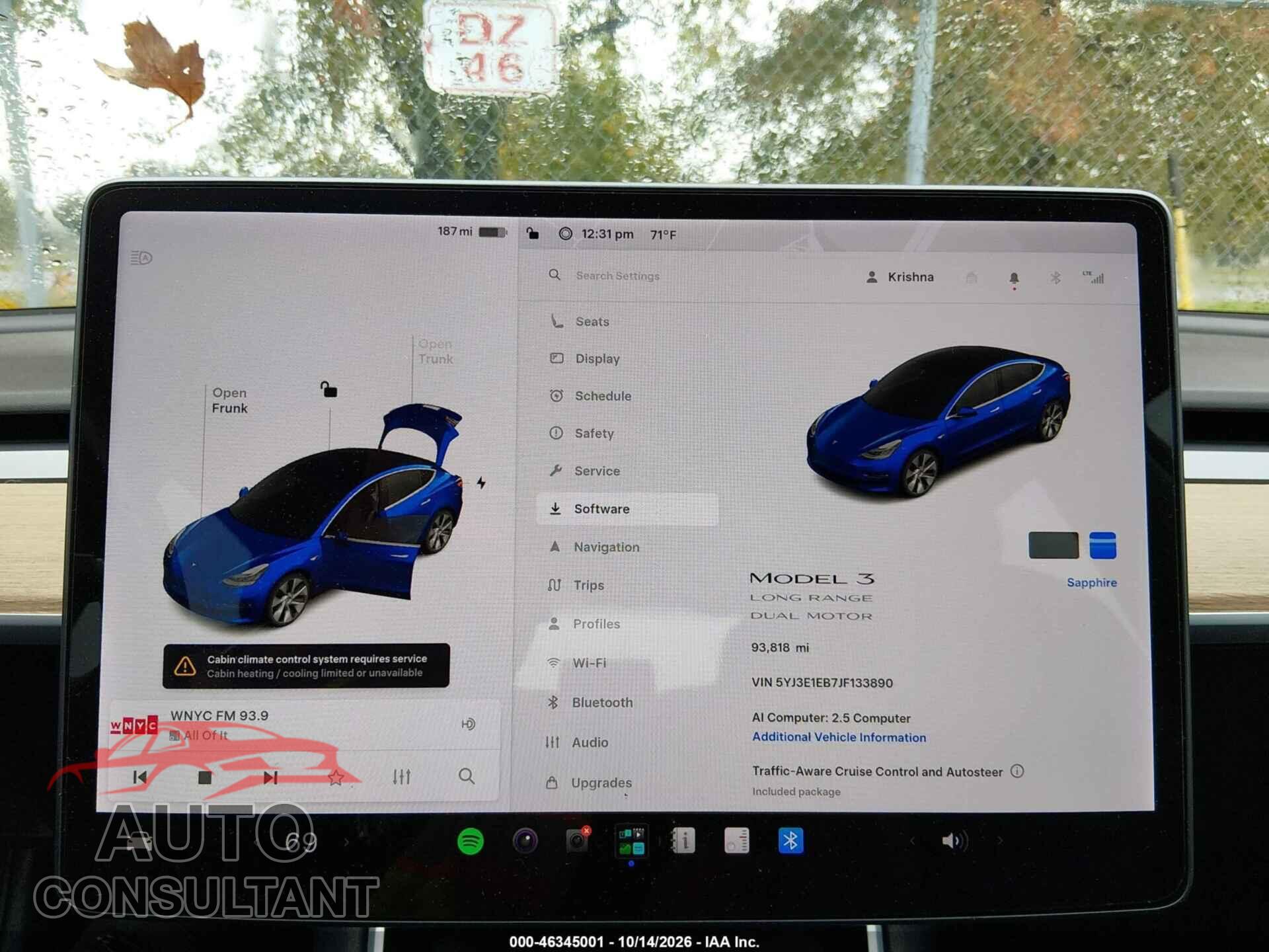 TESLA MODEL 3 2018 - 5YJ3E1EB7JF133890