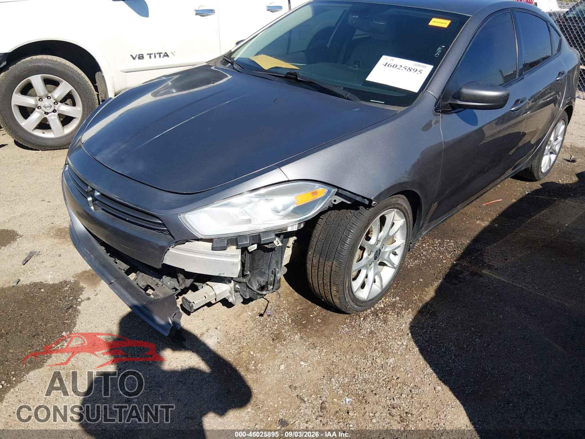 DODGE DART 2013 - 1C3CDFBA7DD708128