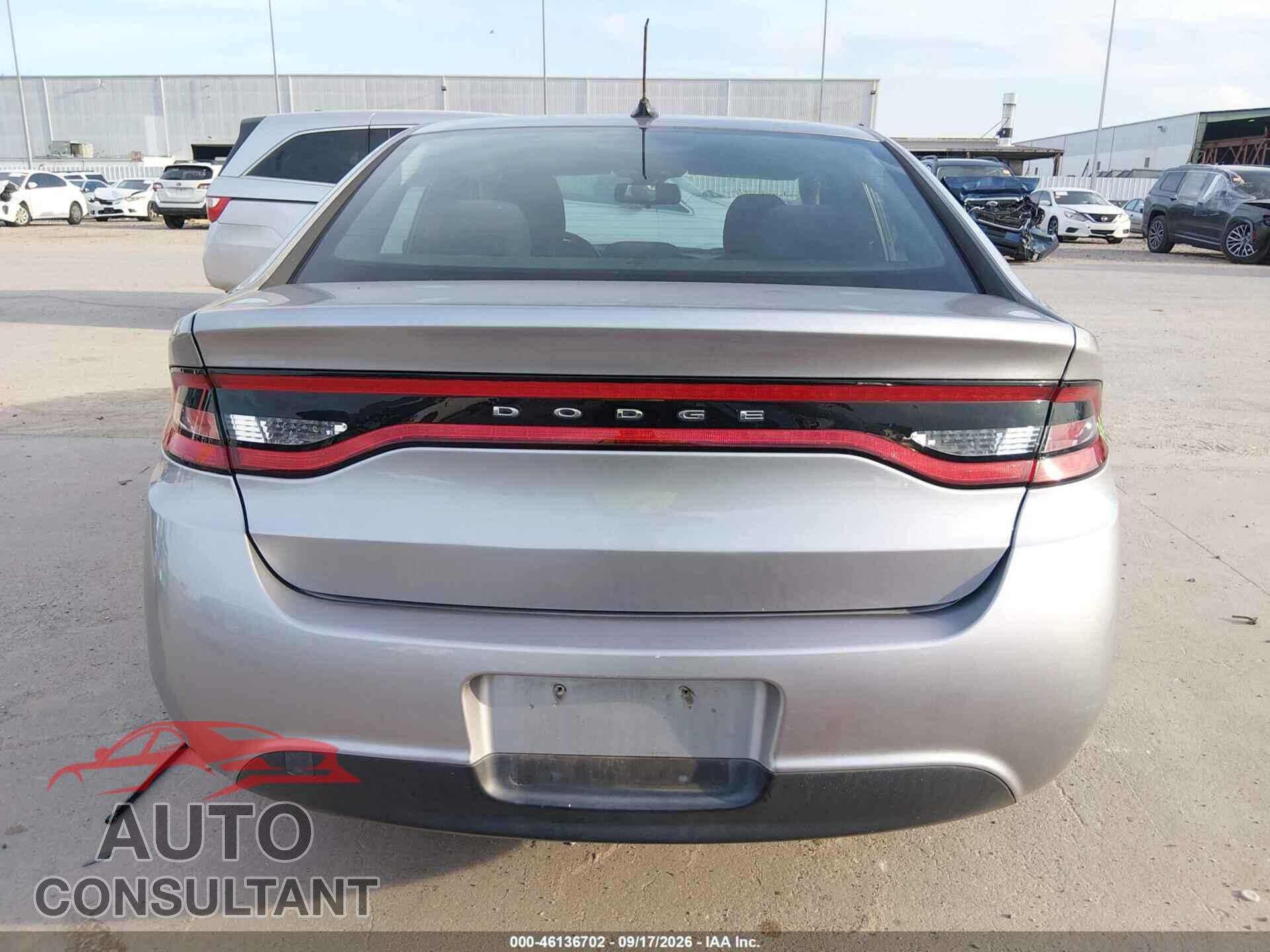 DODGE DART 2015 - 1C3CDFAA5FD432570