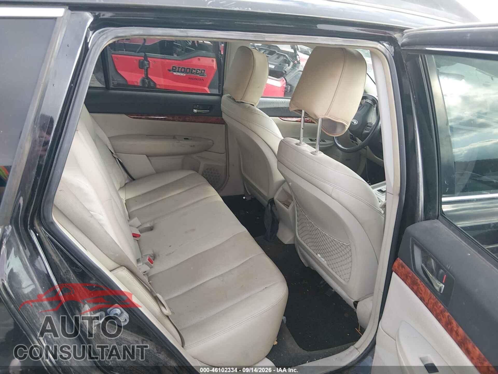 SUBARU OUTBACK 2012 - 4S4BRDLC0C2261340