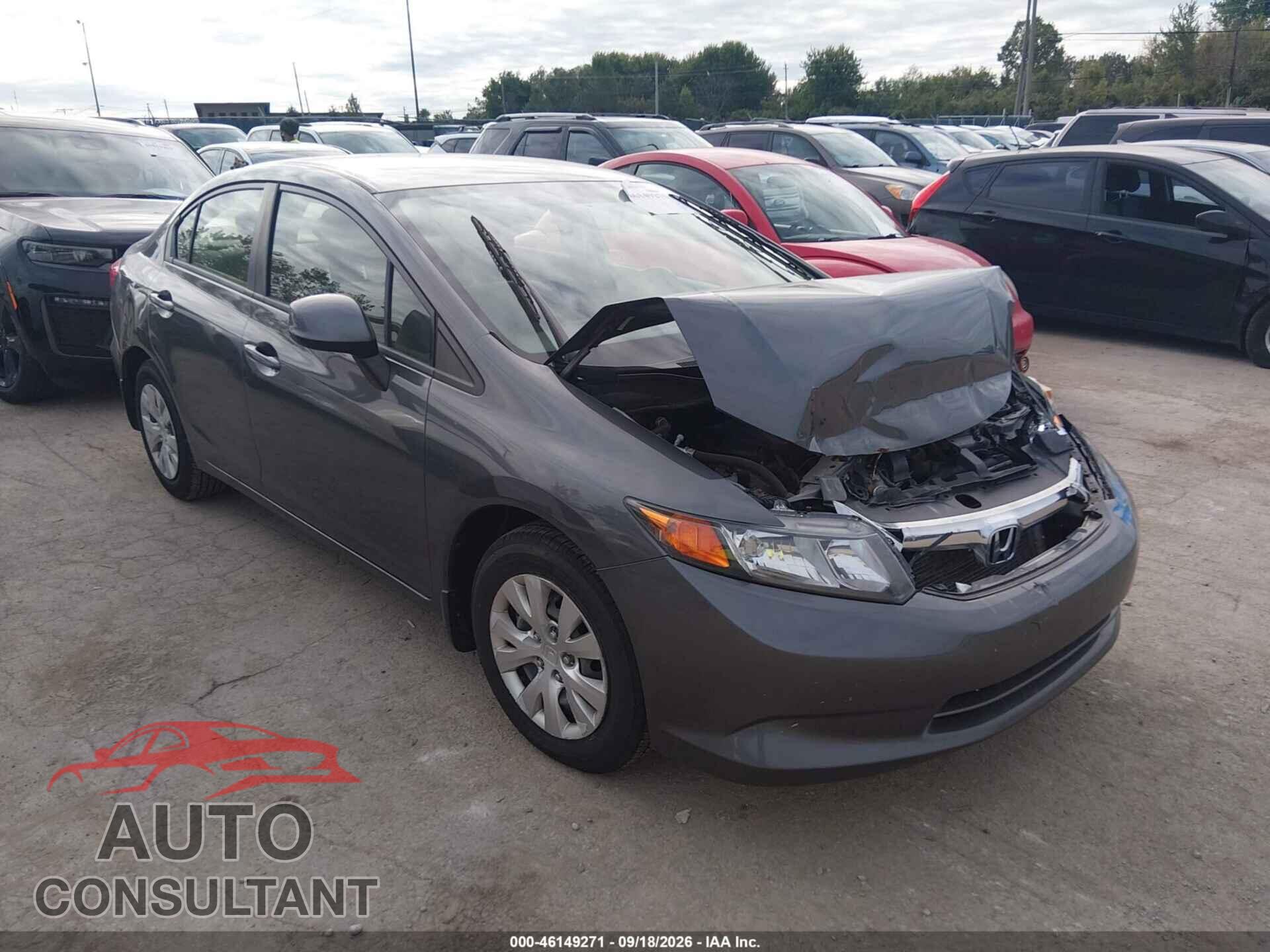 HONDA CIVIC 2012 - JHMFB2F55CS000800