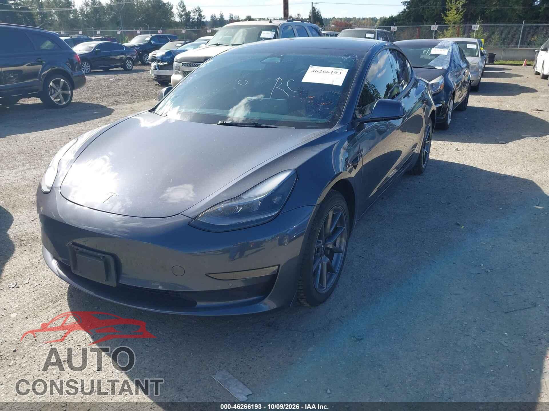 TESLA MODEL 3 2022 - 5YJ3E1EB8NF251386
