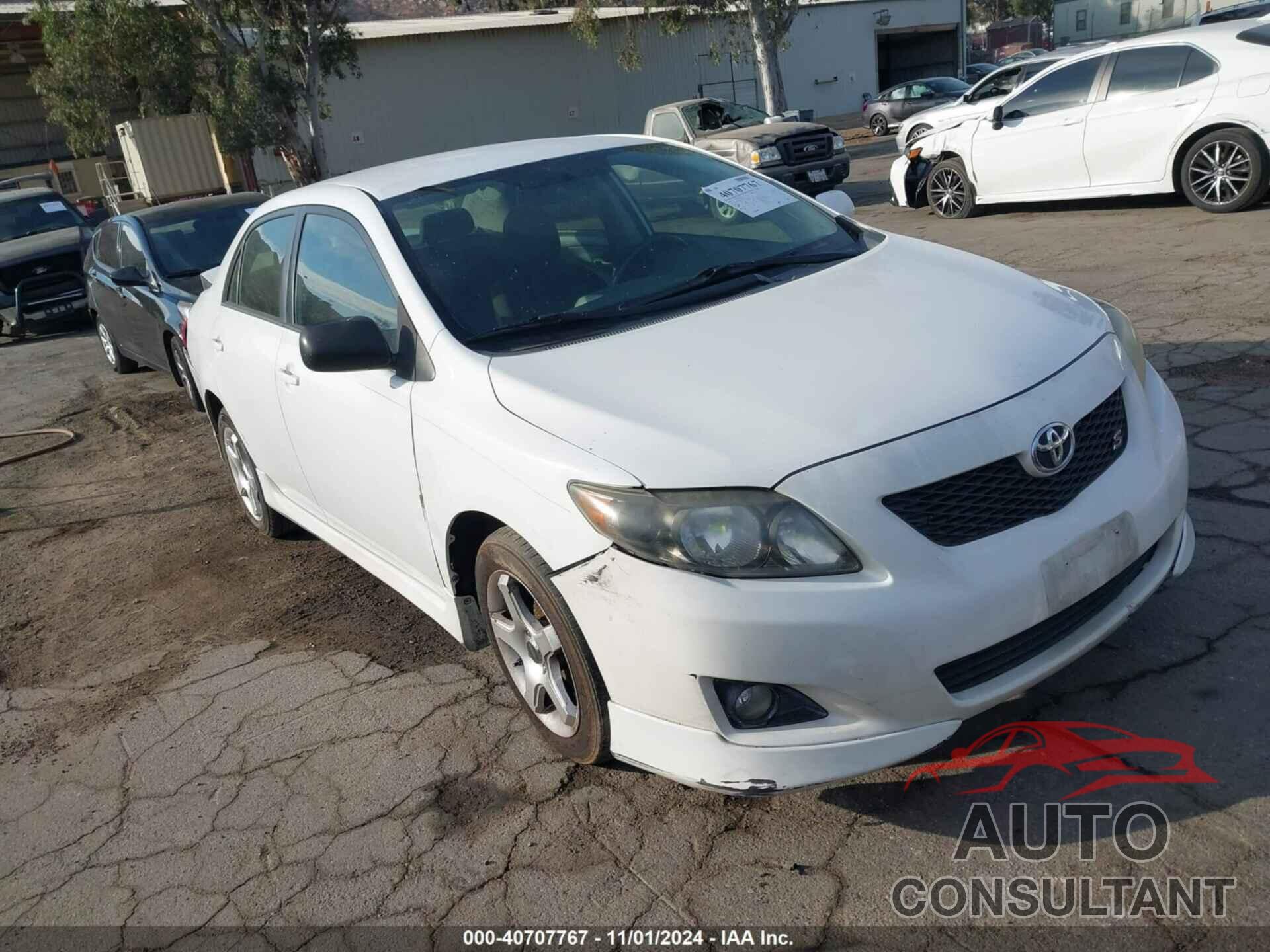 TOYOTA COROLLA 2009 - 1NXBU40E89Z105239