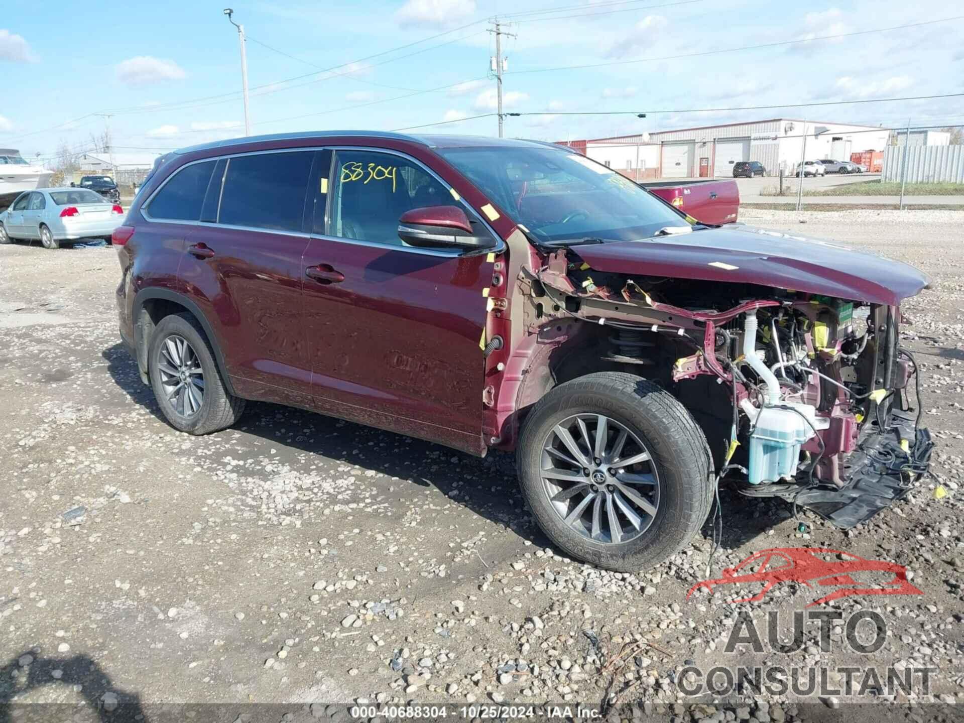 TOYOTA HIGHLANDER 2018 - 5TDJZRFH5JS844920