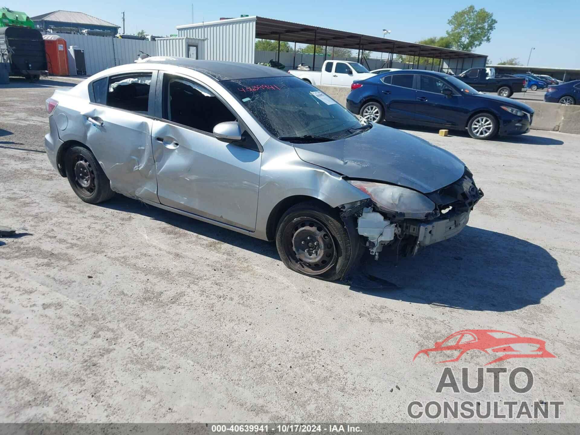 MAZDA MAZDA3 2012 - JM1BL1UGXC1643595