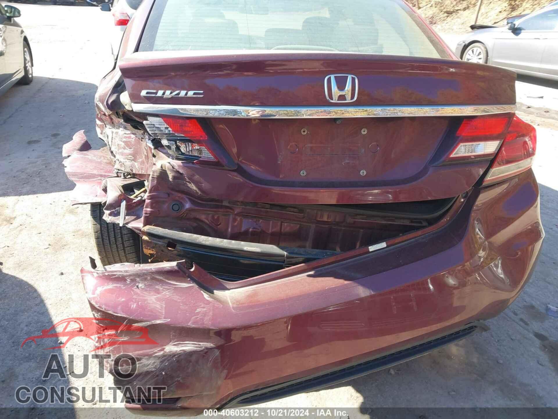 HONDA CIVIC 2013 - 19XFB2F84DE207162