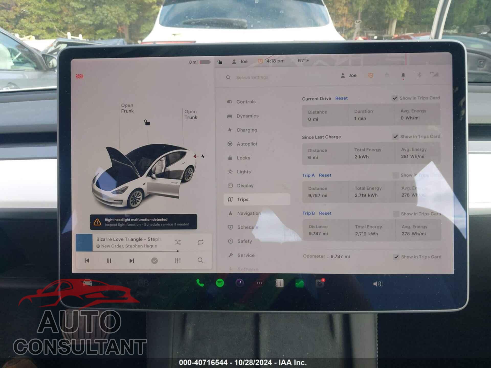 TESLA MODEL 3 2021 - 5YJ3E1EB6MF061231