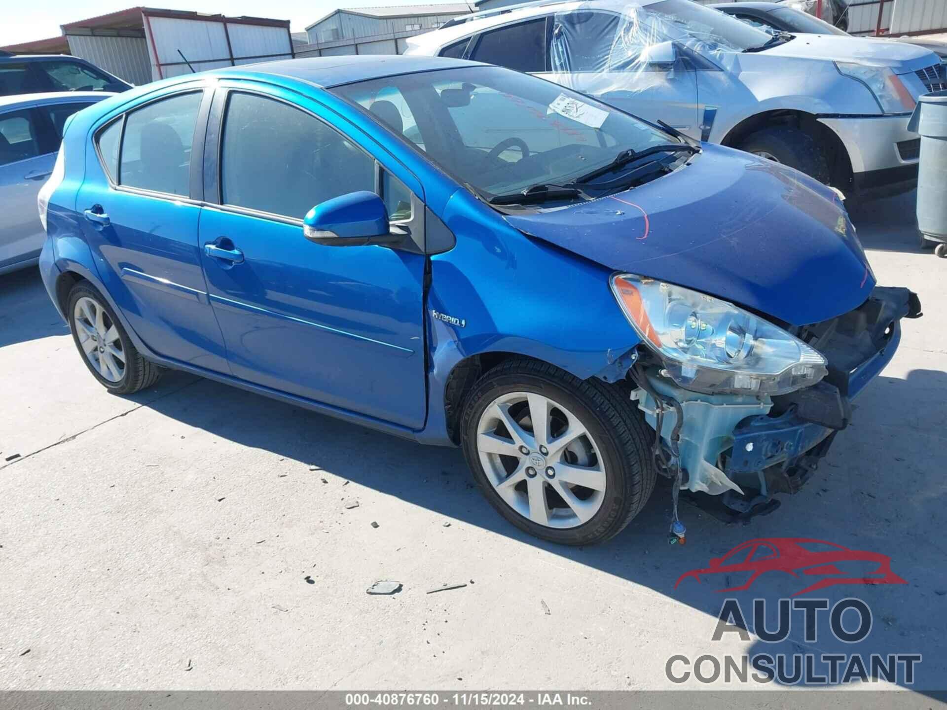 TOYOTA PRIUS C 2012 - JTDKDTB35C1030504
