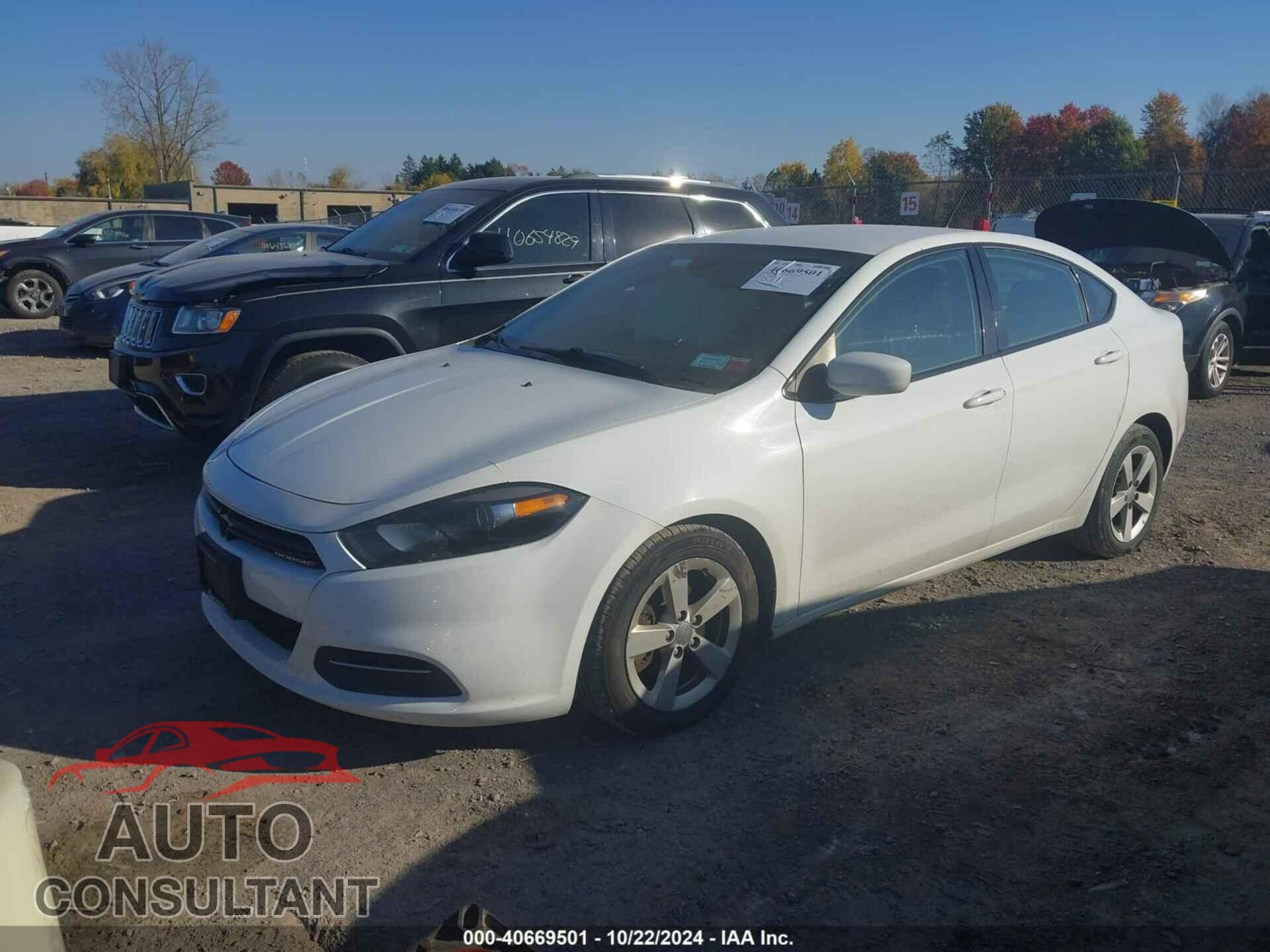 DODGE DART 2015 - 1C3CDFBB7FD222463