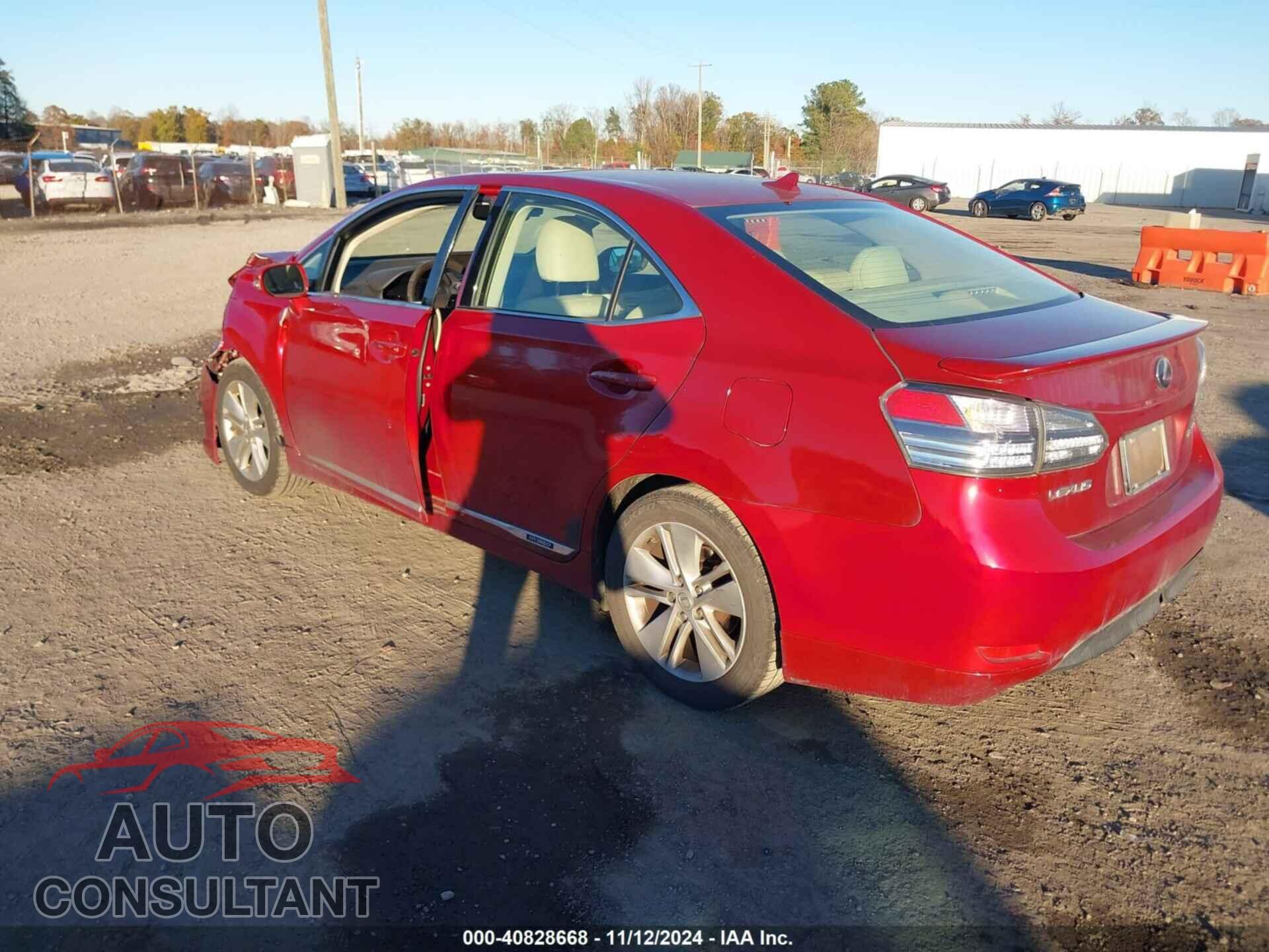 LEXUS HS 250H 2011 - JTHBB1BA1B2045596