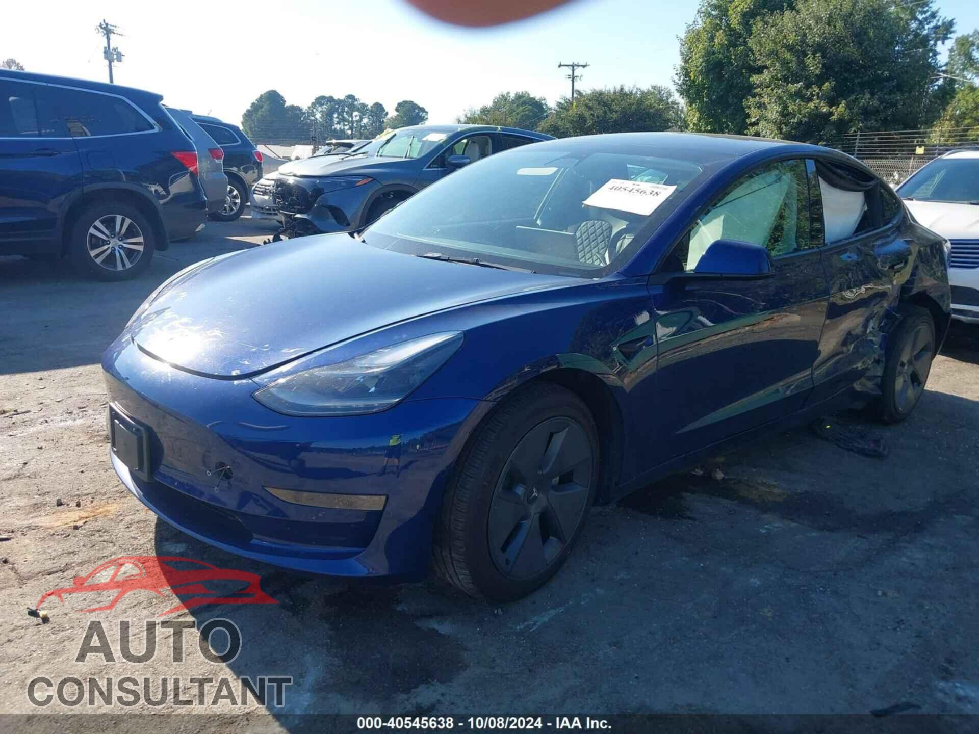 TESLA MODEL 3 2022 - 5YJ3E1EA4NF368860