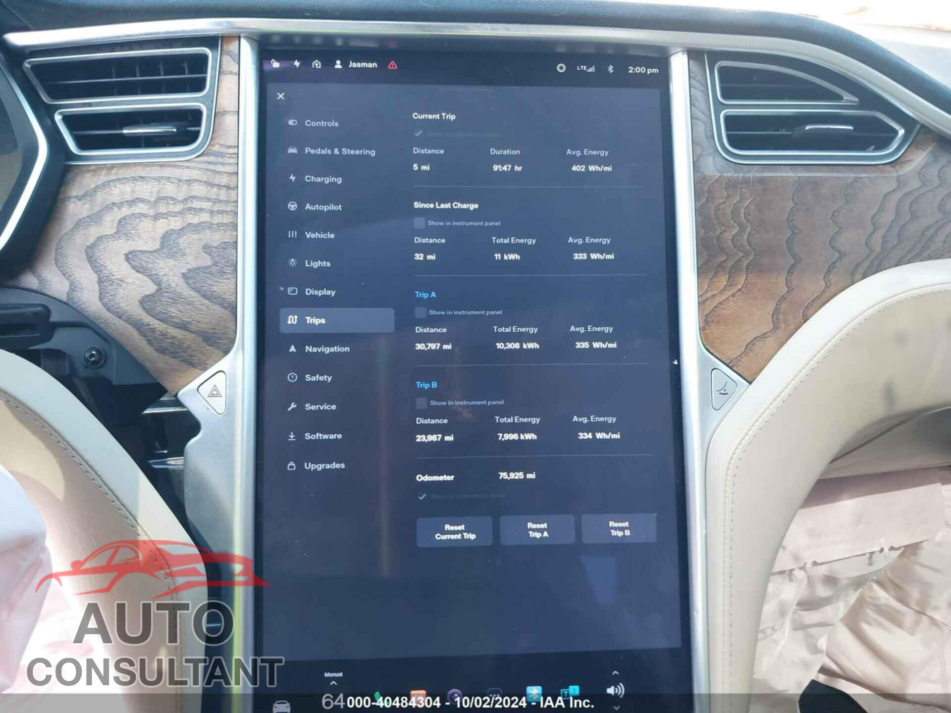 TESLA MODEL S 2017 - 5YJSA1E27HF195291