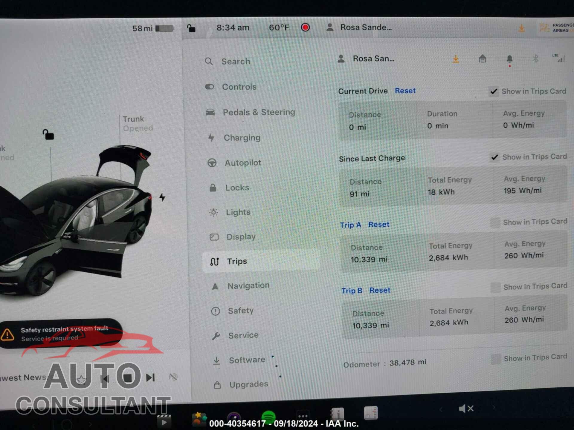 TESLA MODEL 3 2019 - 5YJ3E1EA2KF311925