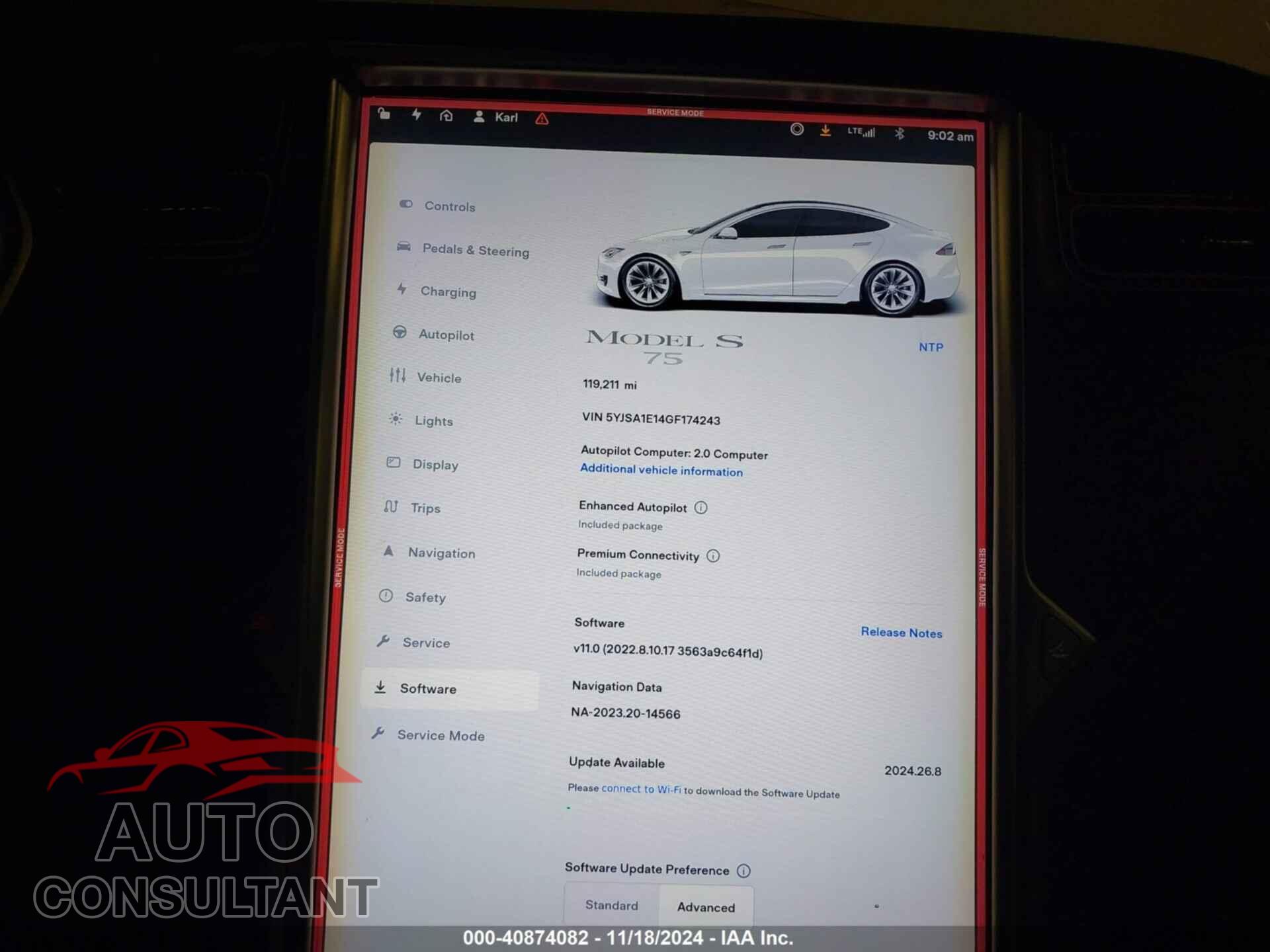 TESLA MODEL S 2016 - 5YJSA1E14GF174243