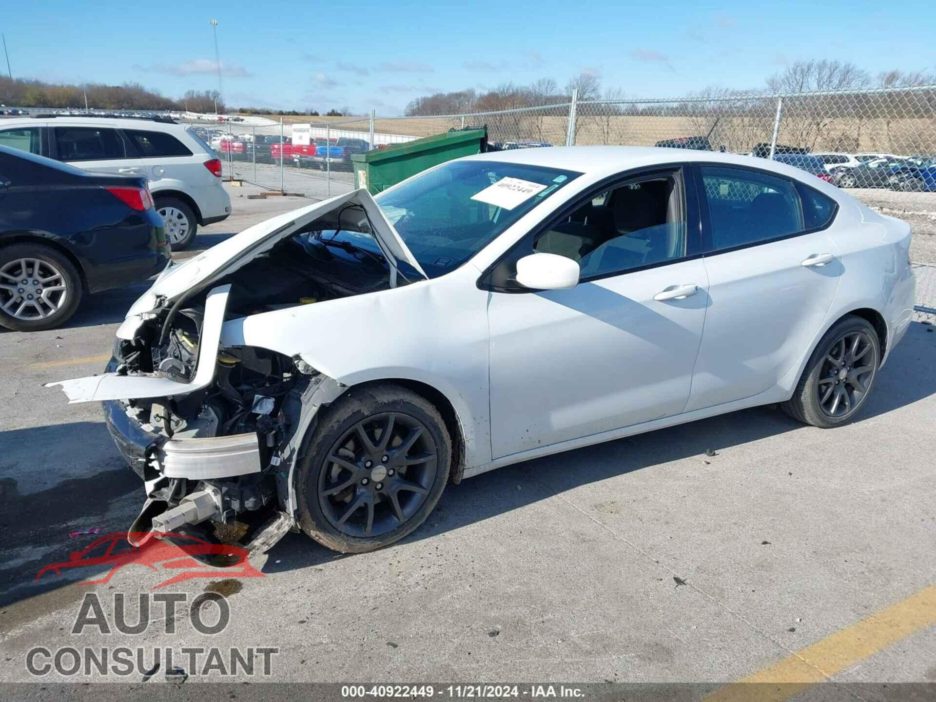 DODGE DART 2016 - 1C3CDFAA7GD584951