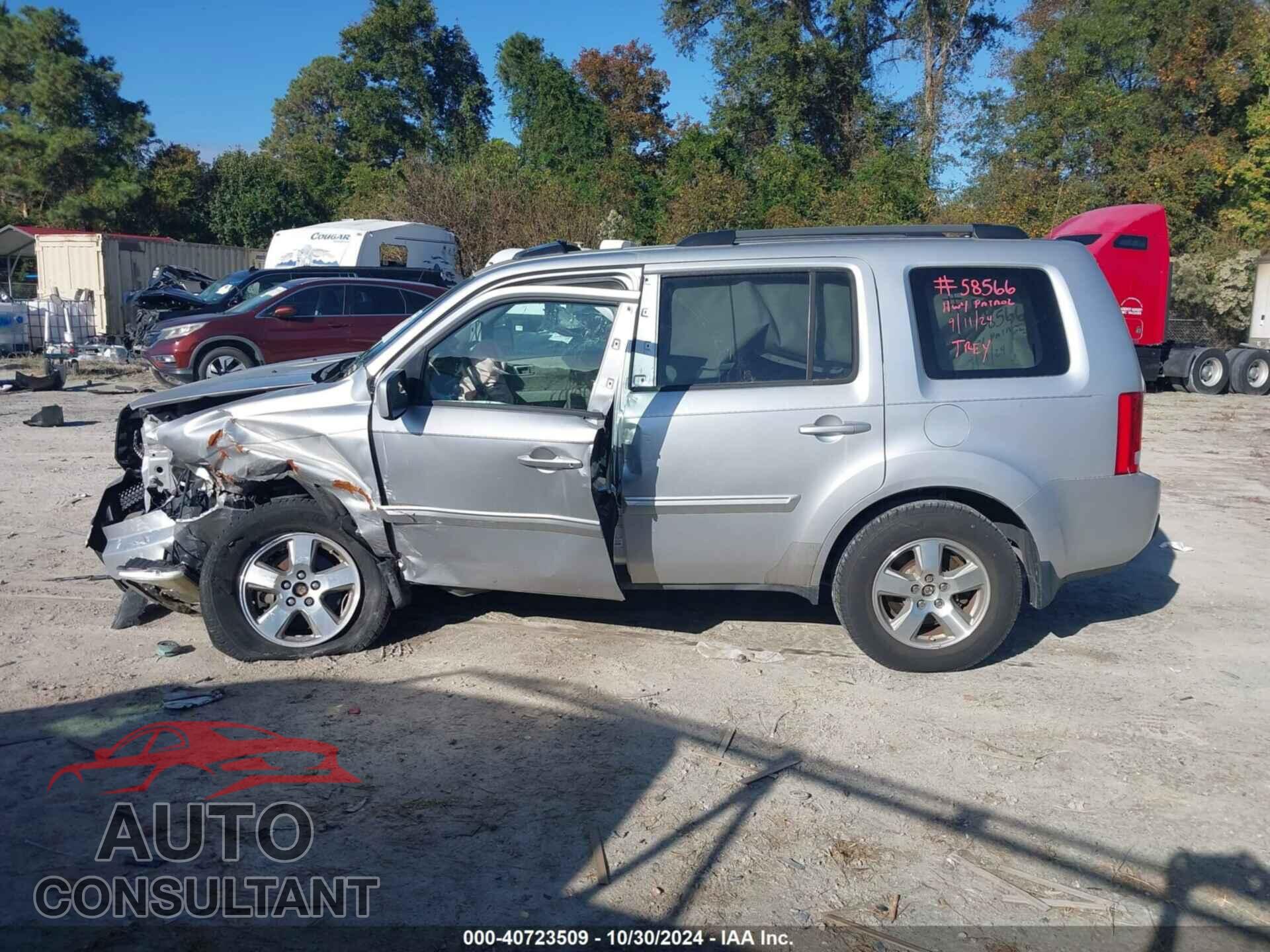 HONDA PILOT 2011 - 5FNYF4H54BB059176