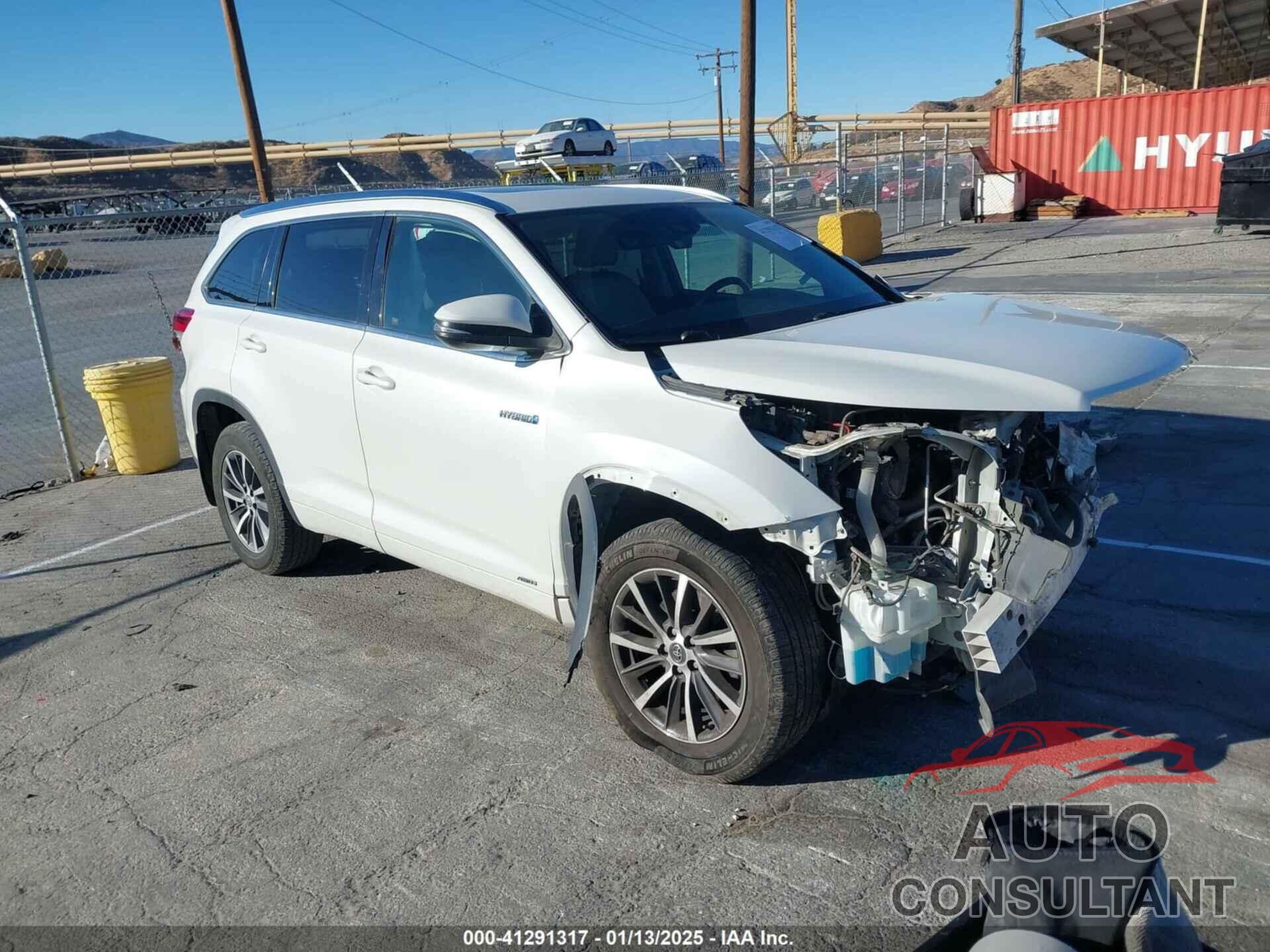 TOYOTA HIGHLANDER HYBRID 2018 - 5TDJGRFH2JS051886