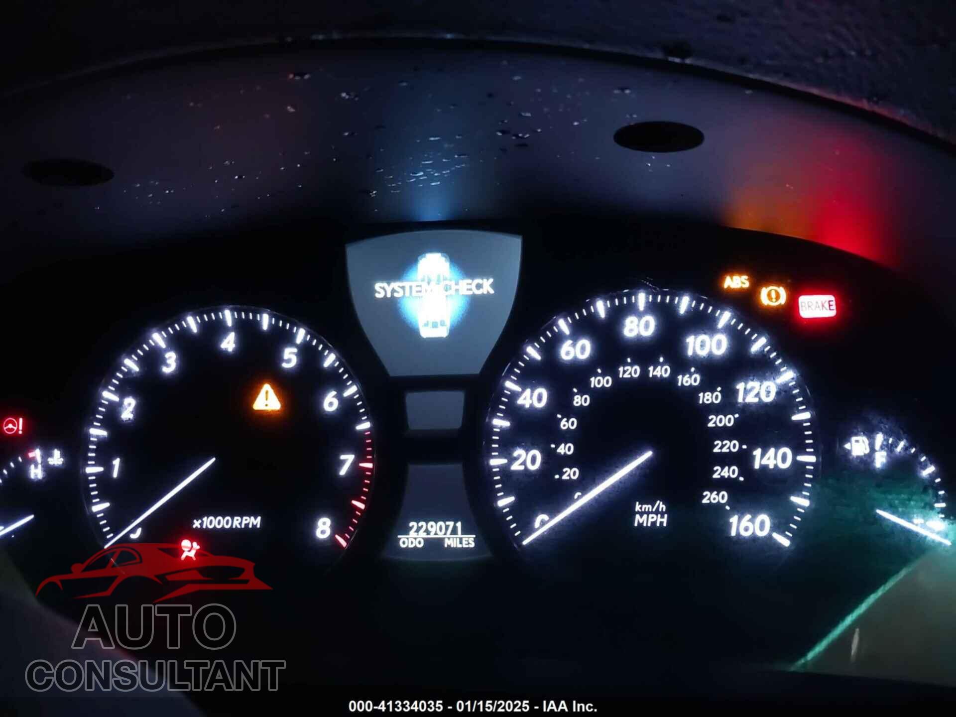 LEXUS LS 460 2009 - JTHCL46F595003031