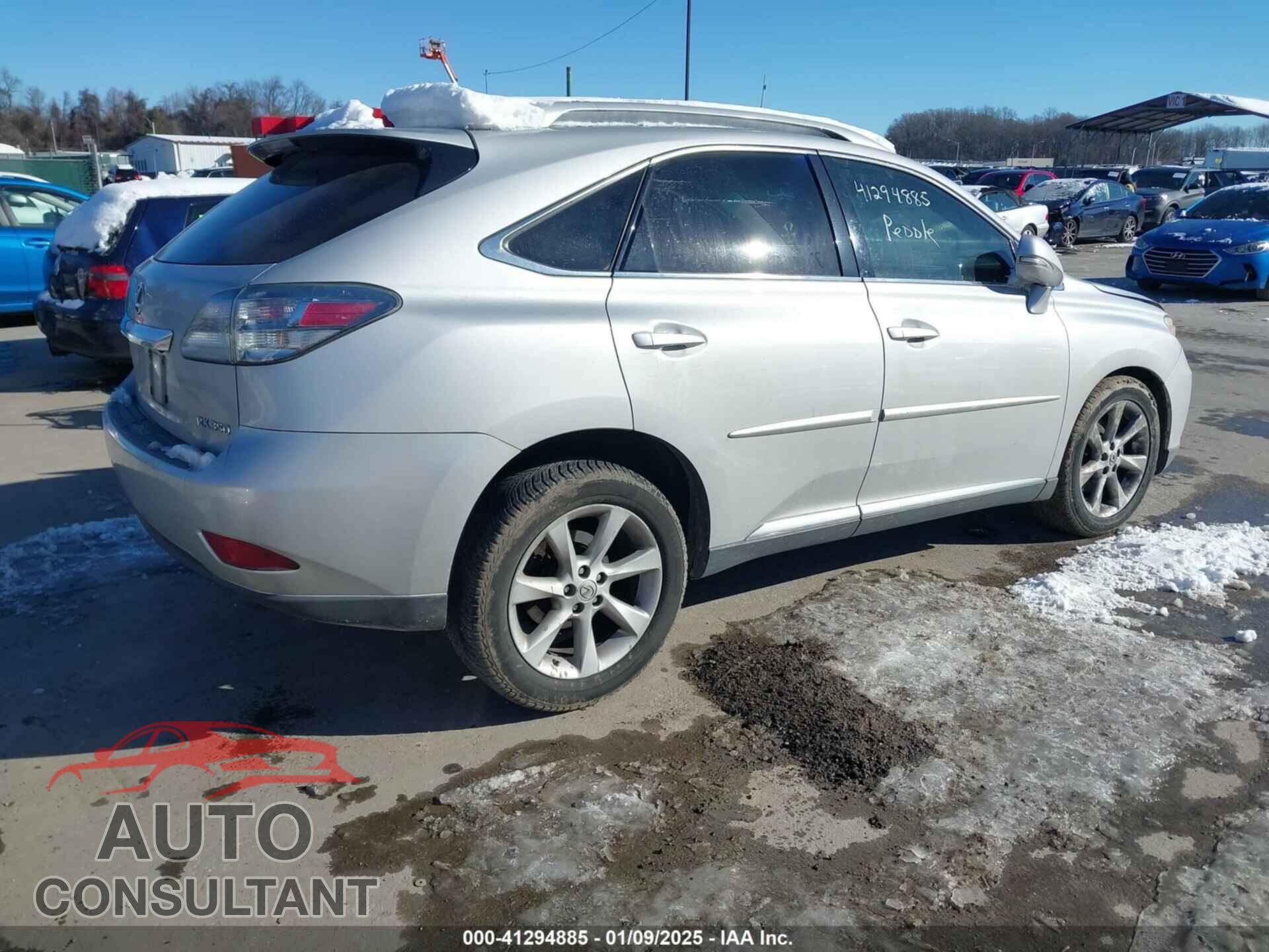 LEXUS RX 350 2011 - 2T2BK1BA6BC095909