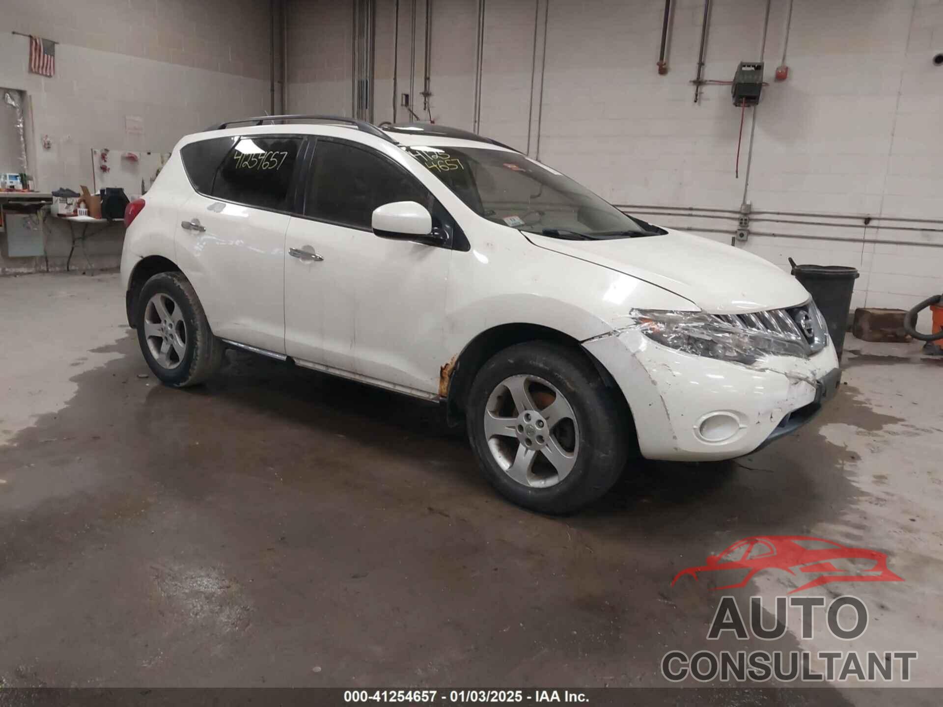 NISSAN MURANO 2009 - JN8AZ18W59W104748