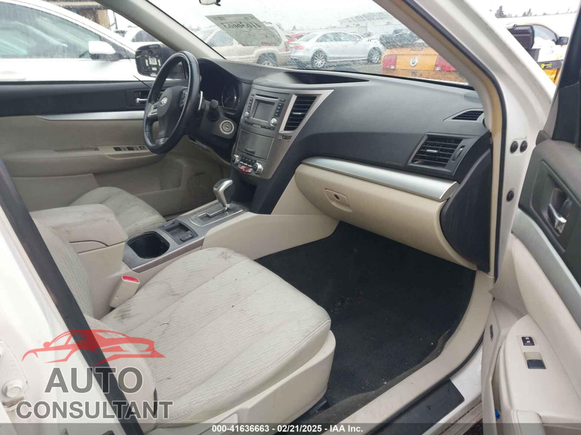 SUBARU OUTBACK 2012 - 4S4BRCFC3C3232091