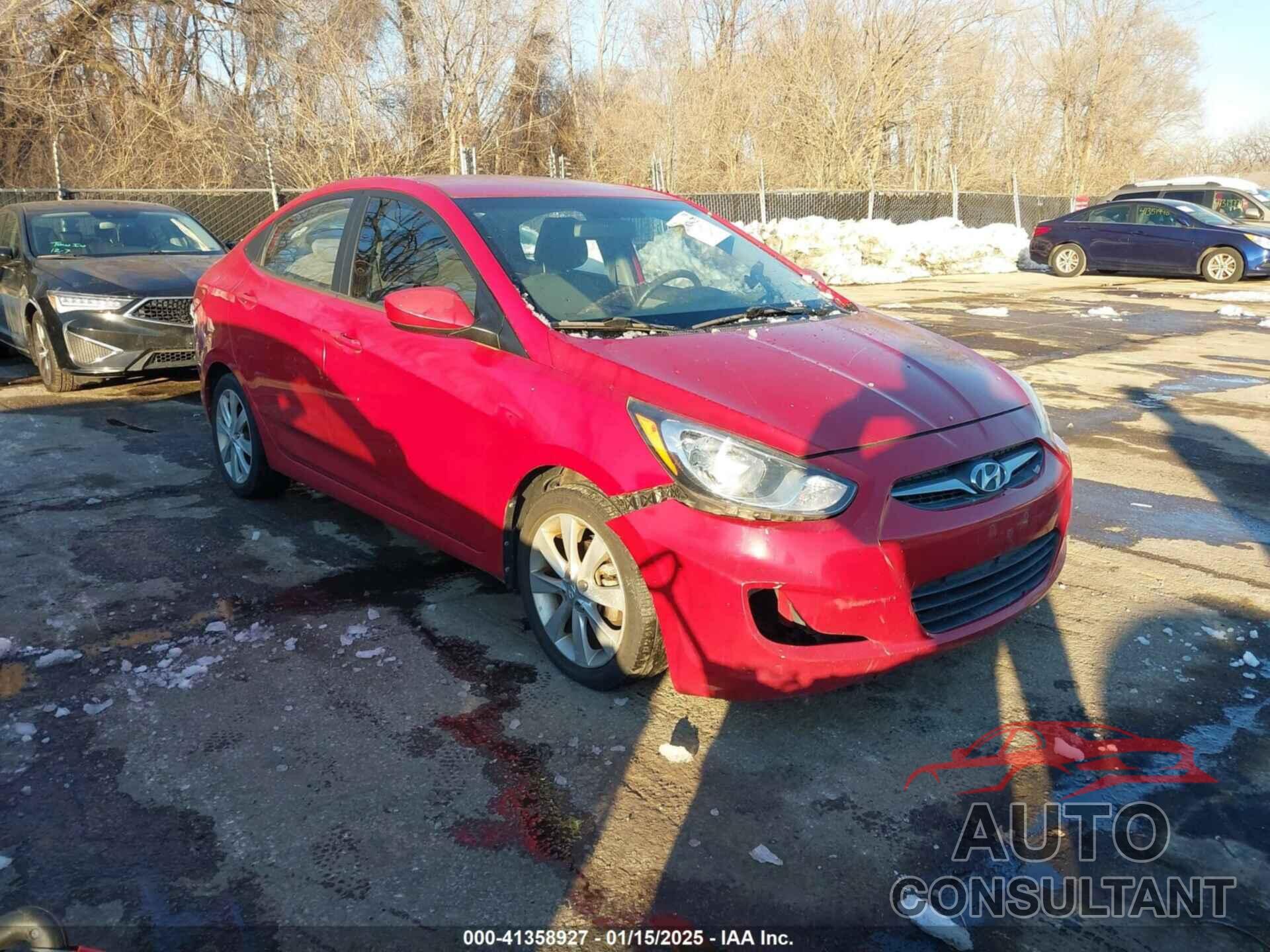 HYUNDAI ACCENT 2012 - KMHCU4AE1CU240069