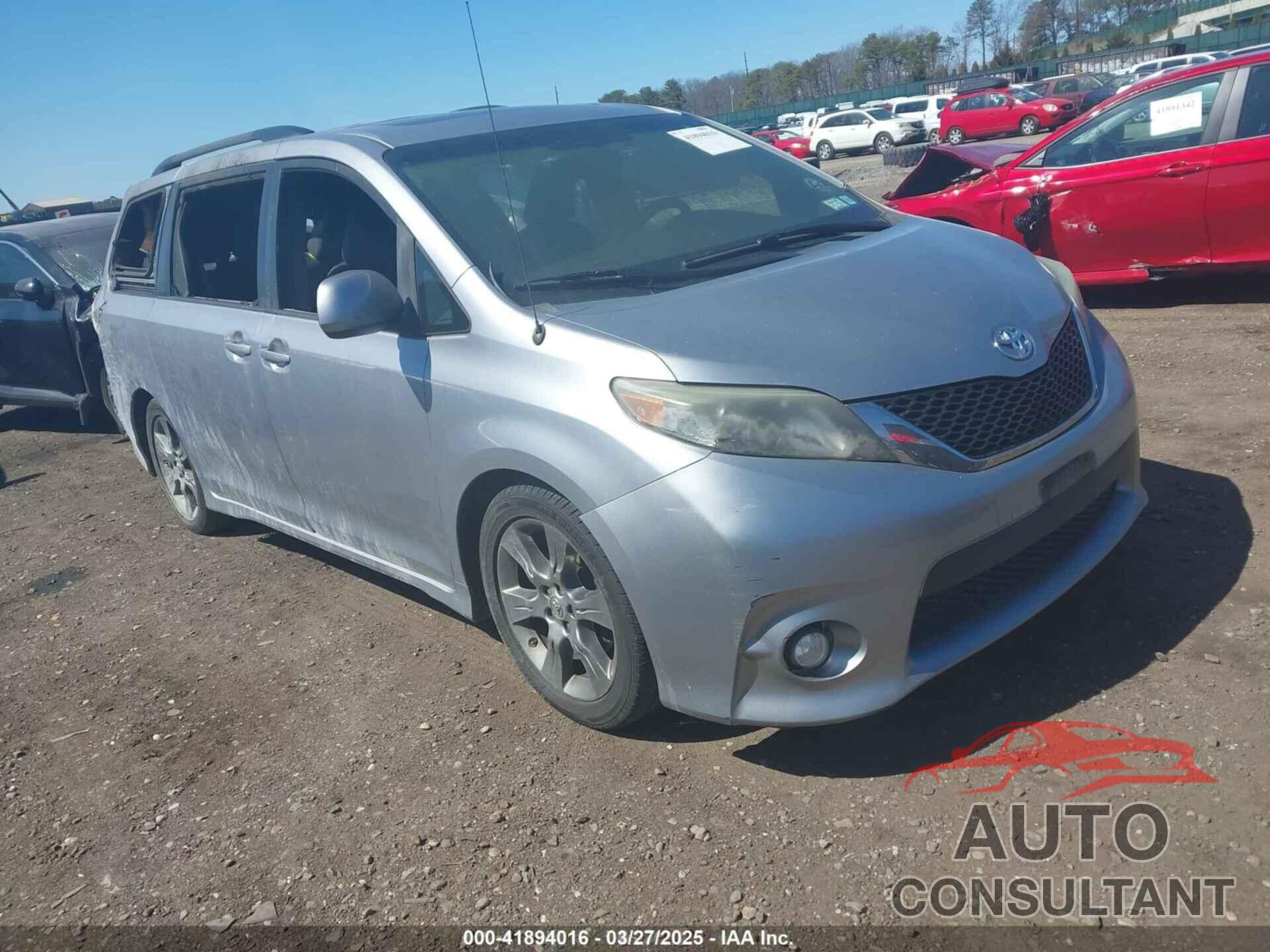 TOYOTA SIENNA 2012 - 5TDXK3DC0CS235644