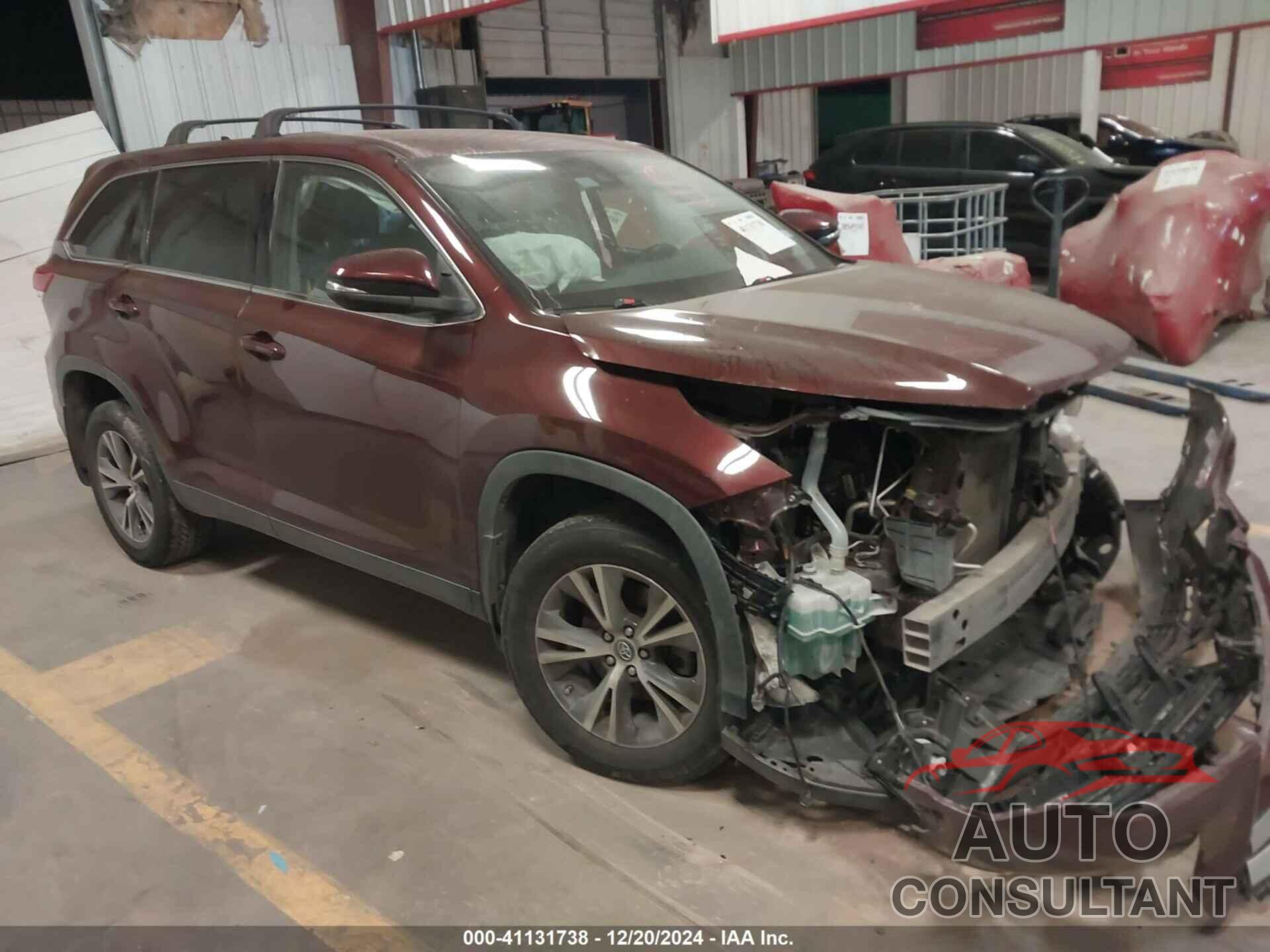 TOYOTA HIGHLANDER 2019 - 5TDZZRFH6KS334953