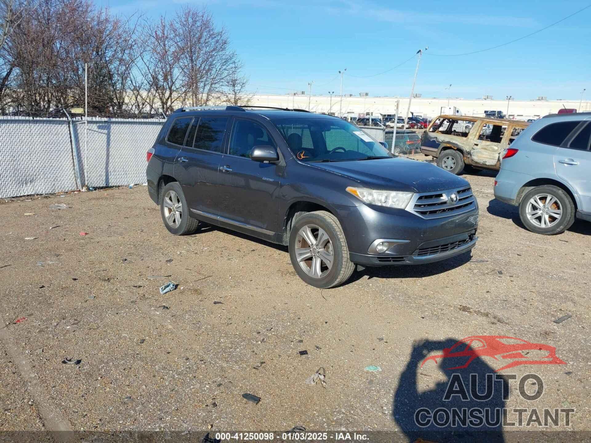 TOYOTA HIGHLANDER 2012 - 5TDYK3EHXCS050242
